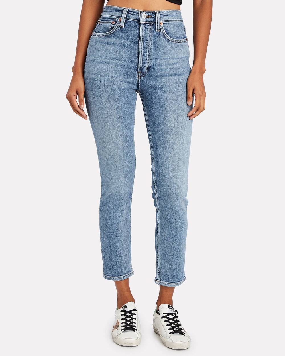 High-Rise Ankle Crop Jeans - 3