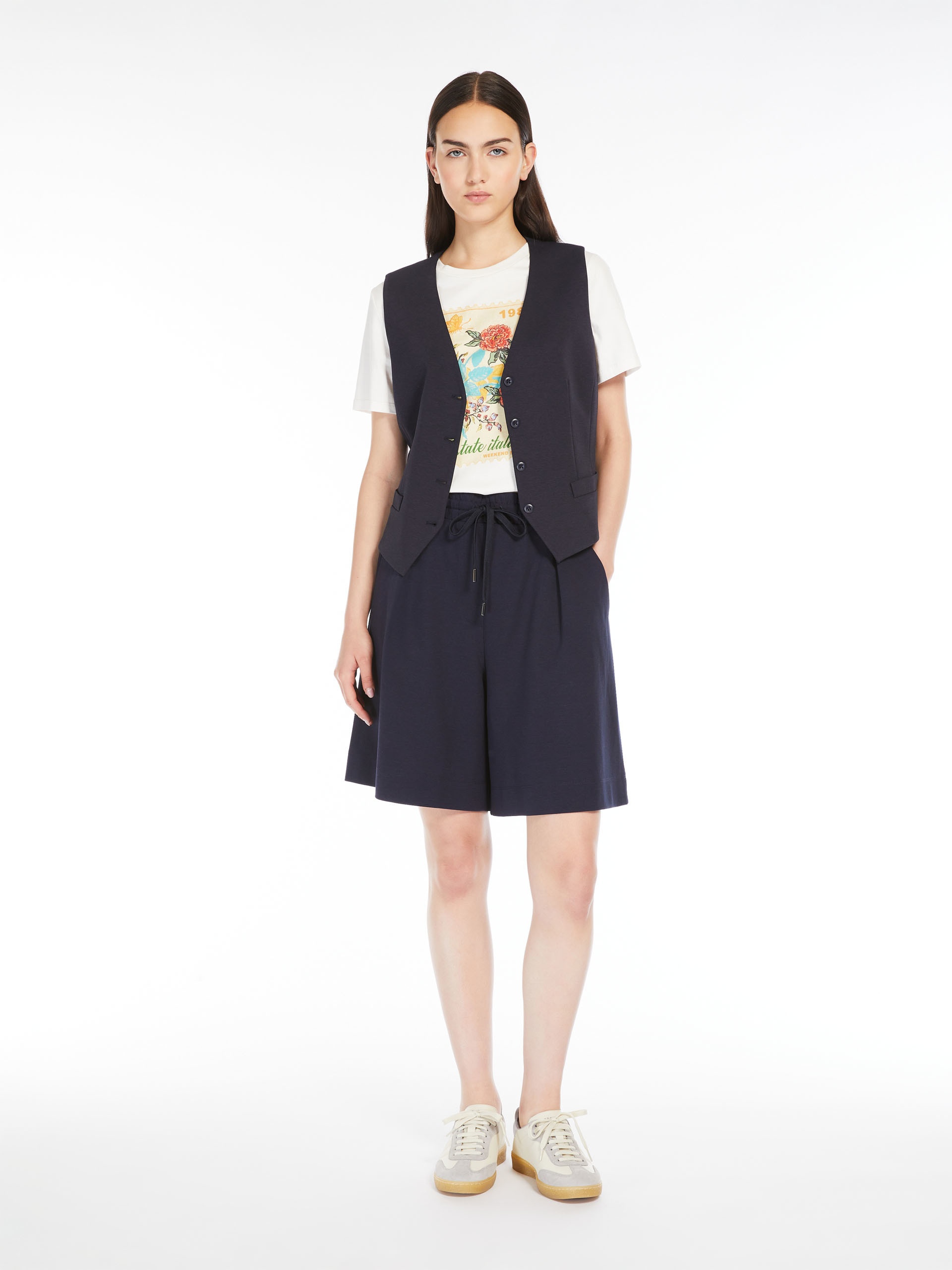 CAMMEO Milano-knit jersey Bermuda shorts - 2