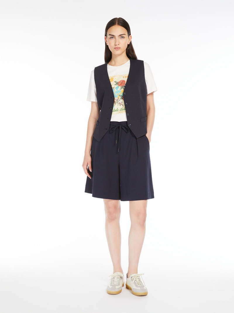 WEEKEND Max Mara CAMMEO Milano-knit jersey Bermuda shorts outlook