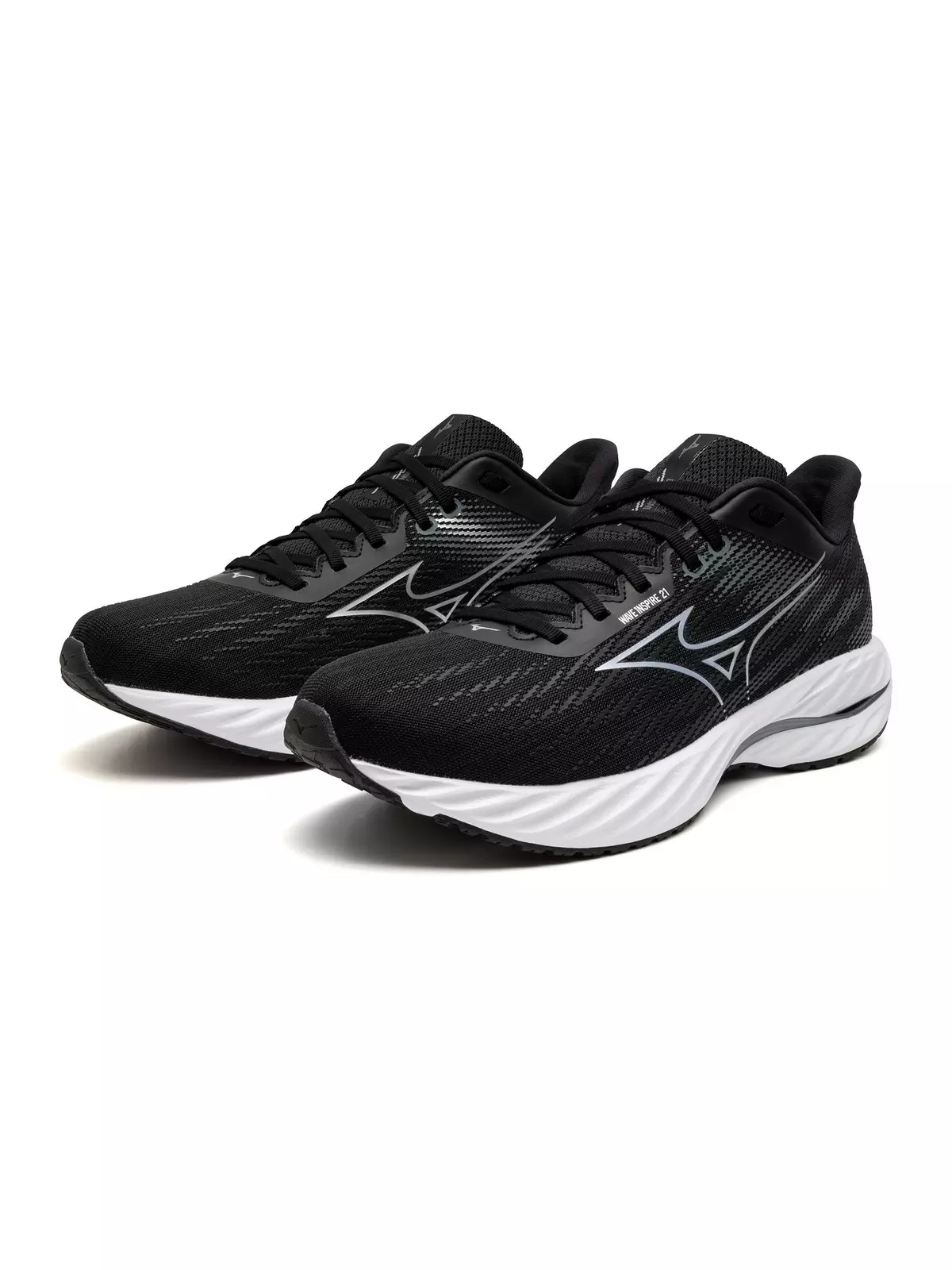 Wave Inspire 21 "Black/Silver" Men's Running Shoe - 5