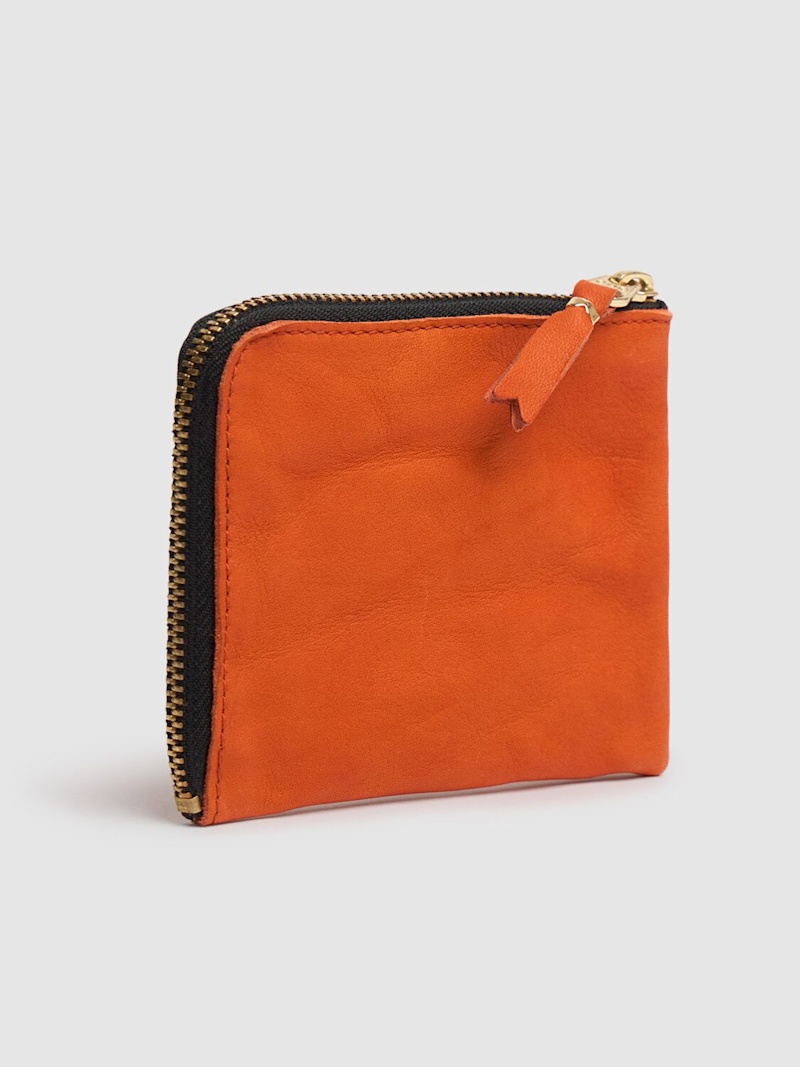 Washed leather zip wallet - 3