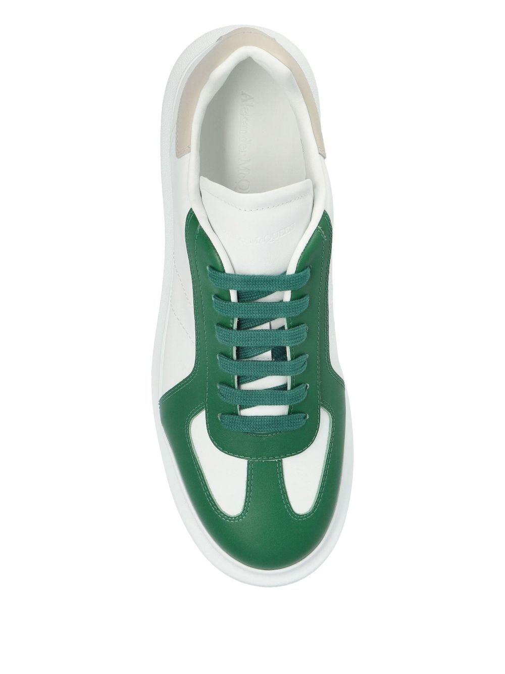 panelled lace-up sneakers - 4