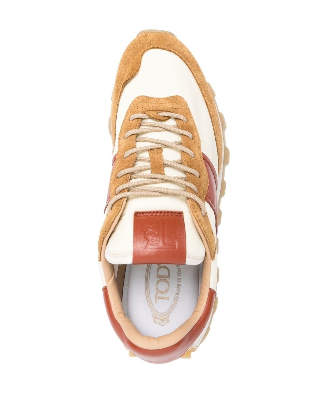 1T paneled low-top sneakers - 4