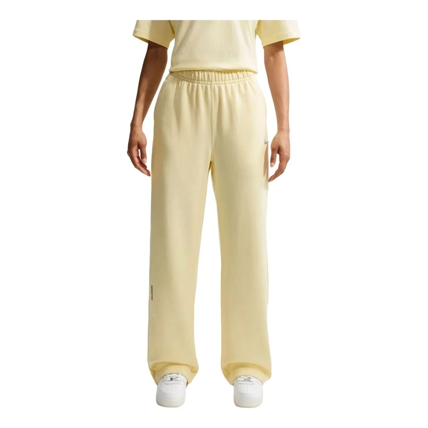Nike x NOCTA Fleece CS Open-Hem Tracksuit Pants 'Alabaster Stealth' FZ4675-744 - 1