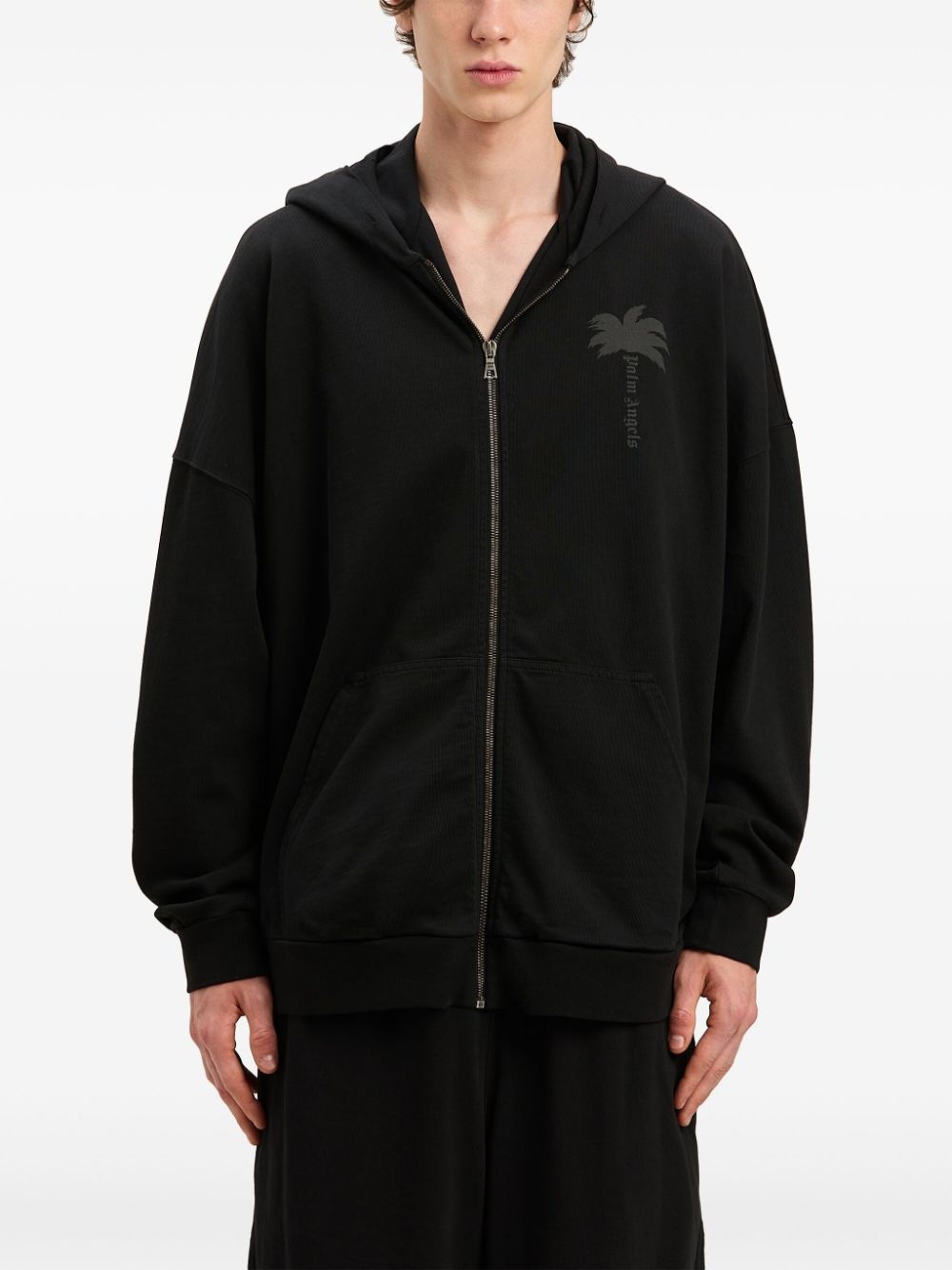 Palms zipped hoodie - 3