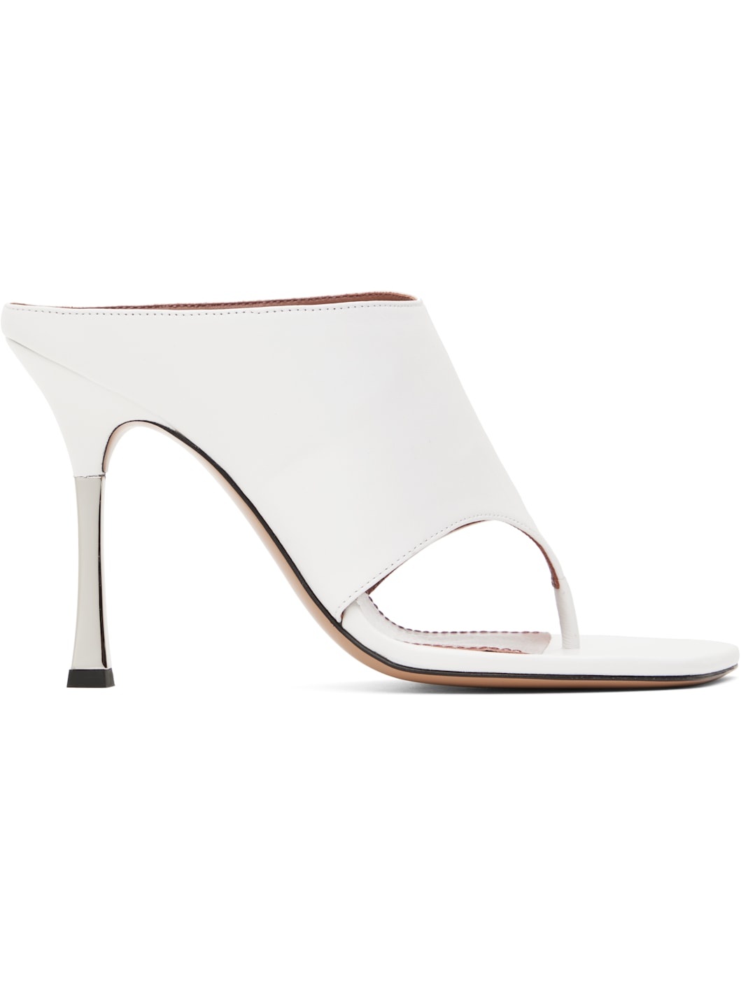 White Lorena Thong 100 Mules - 1