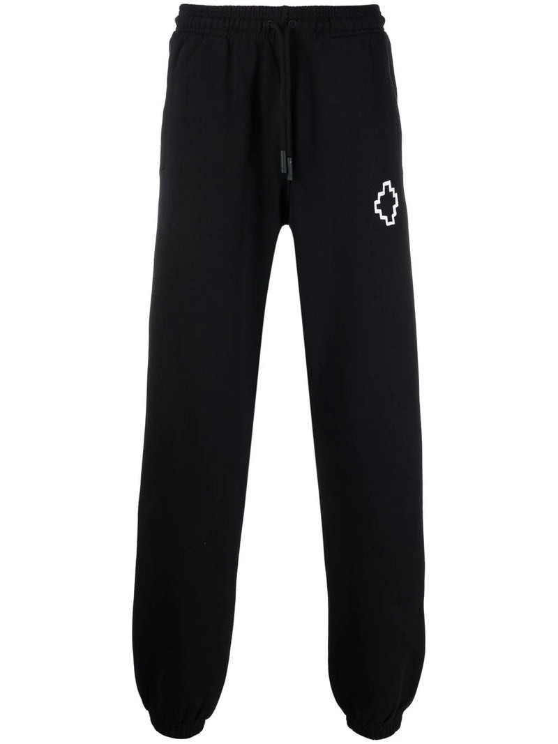 MARCELO BURLON Tempera Cross Relax Sweat Pants Black/White 1