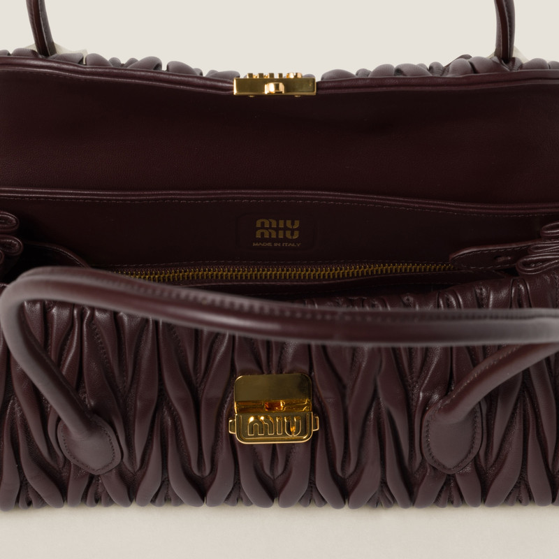 Matelassé nappa leather shoulder bag 6