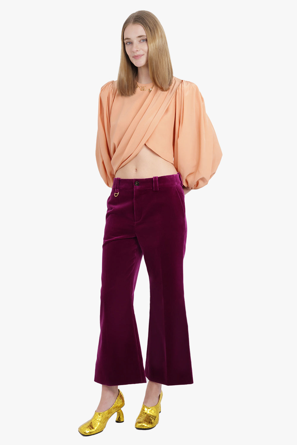 DRAPE FRONT BLOUSE | BLUSHY PINK - 8