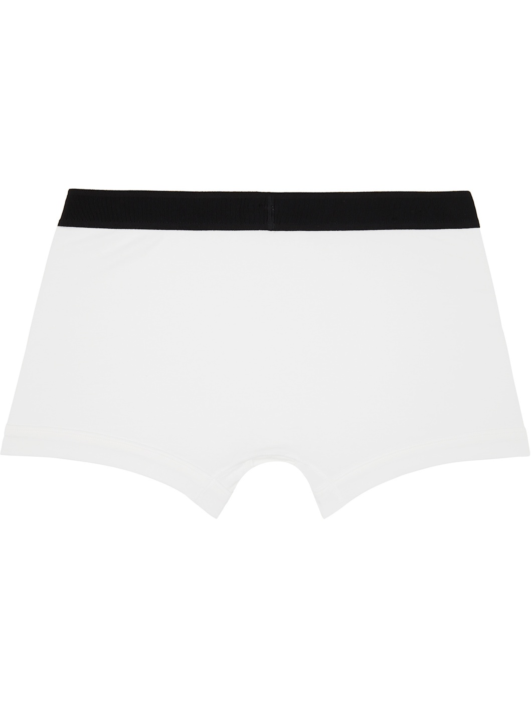 Two-Pack White Cotton Boxer Briefs - 3