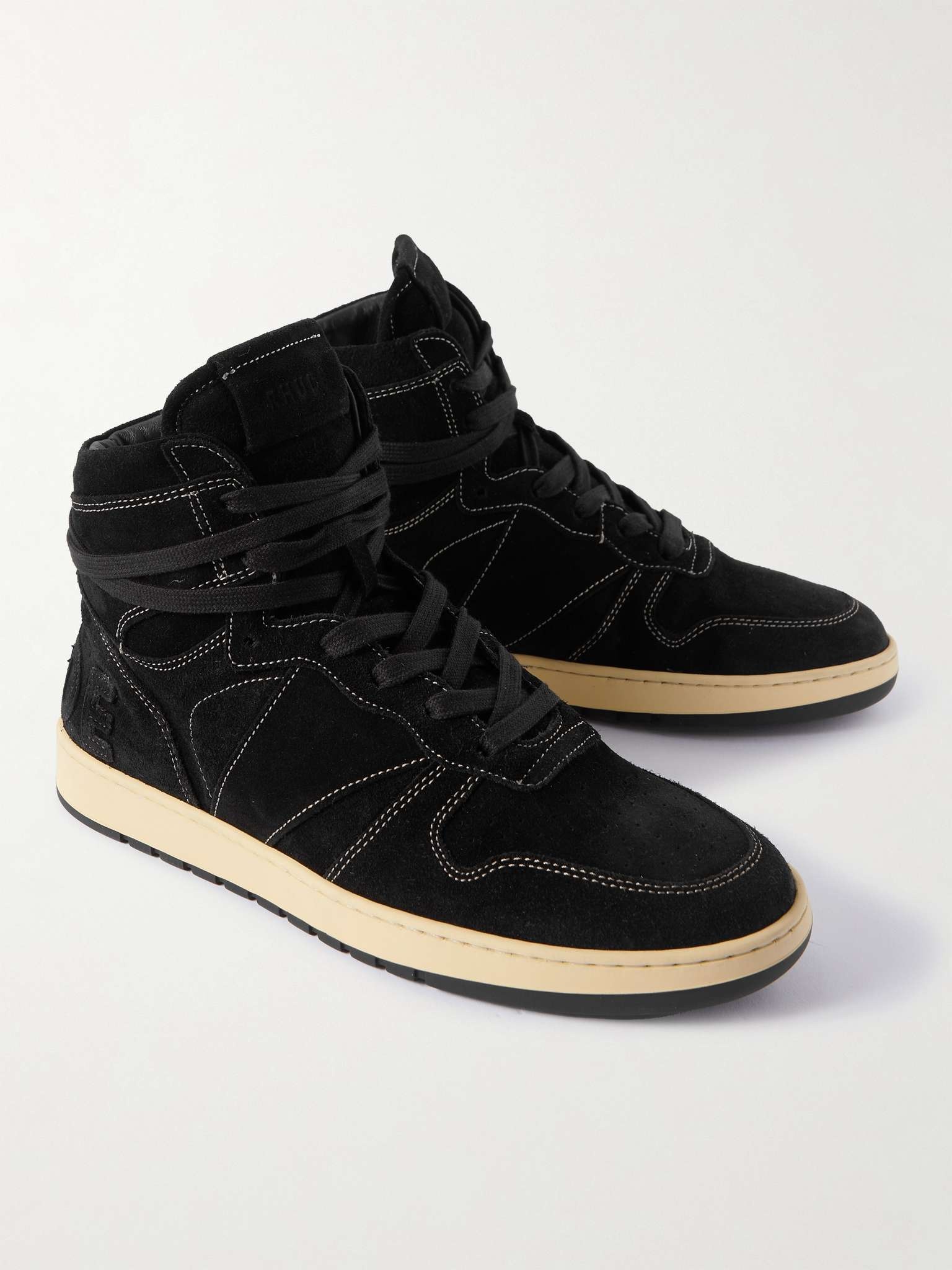 Rhecess Logo-Appliquéd Suede High-Top Sneakers - 4