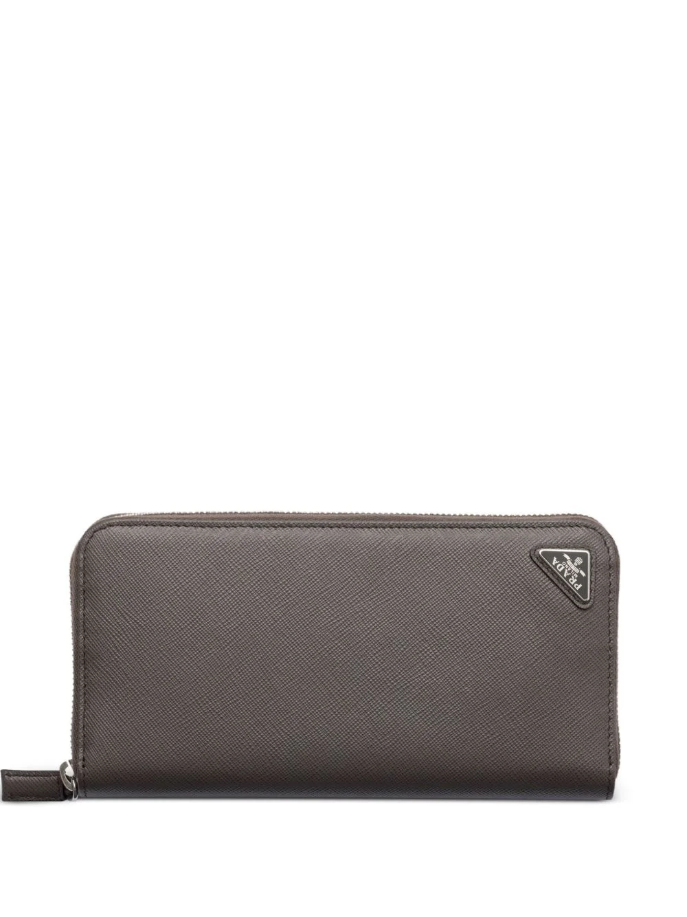 textured zip-around wallet - 1