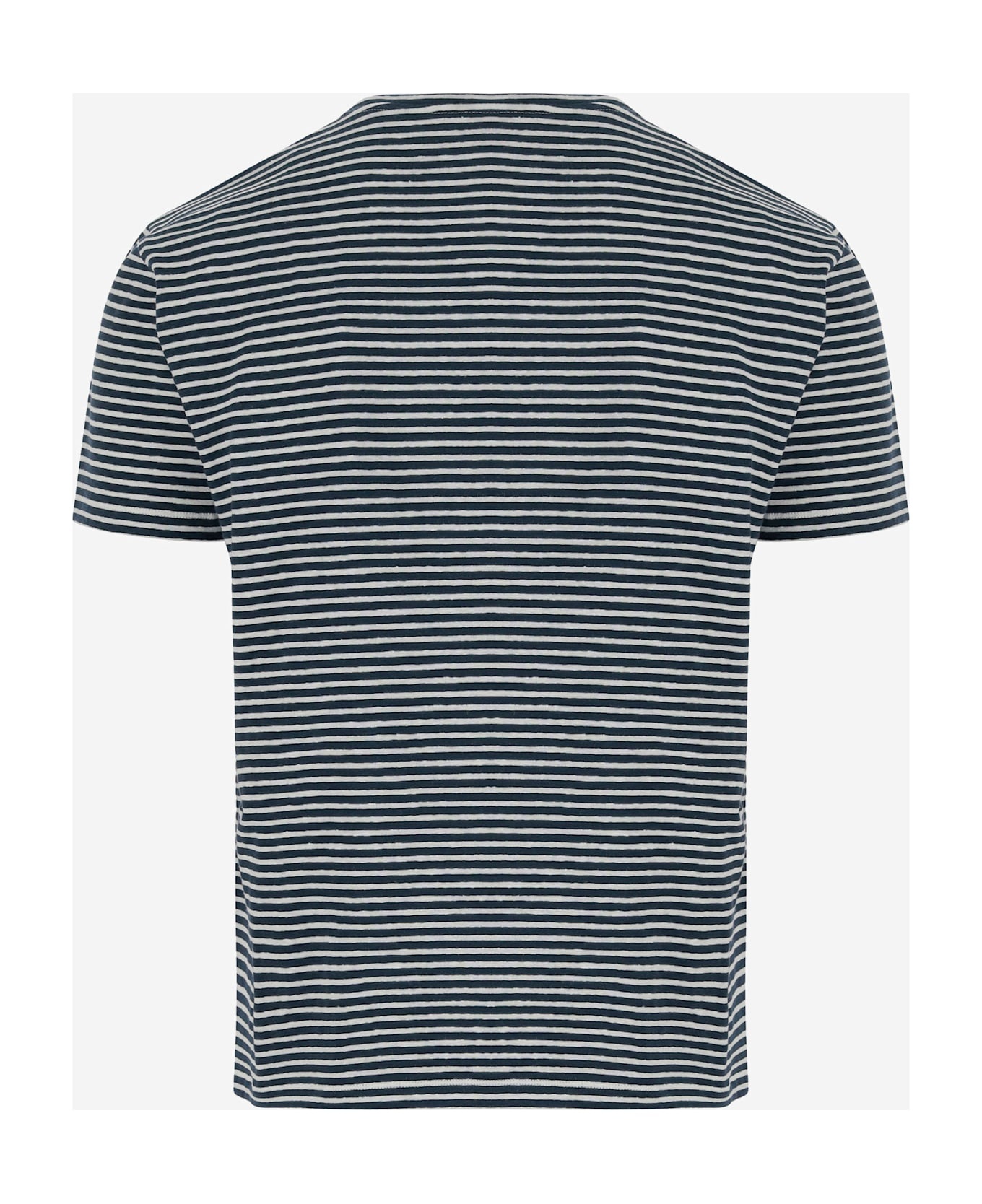 Logo Print Striped T-shirt - 2