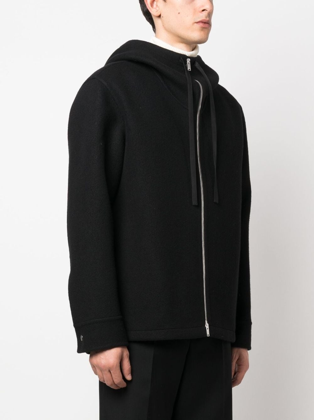 virgin-wool hooded jacket - 3