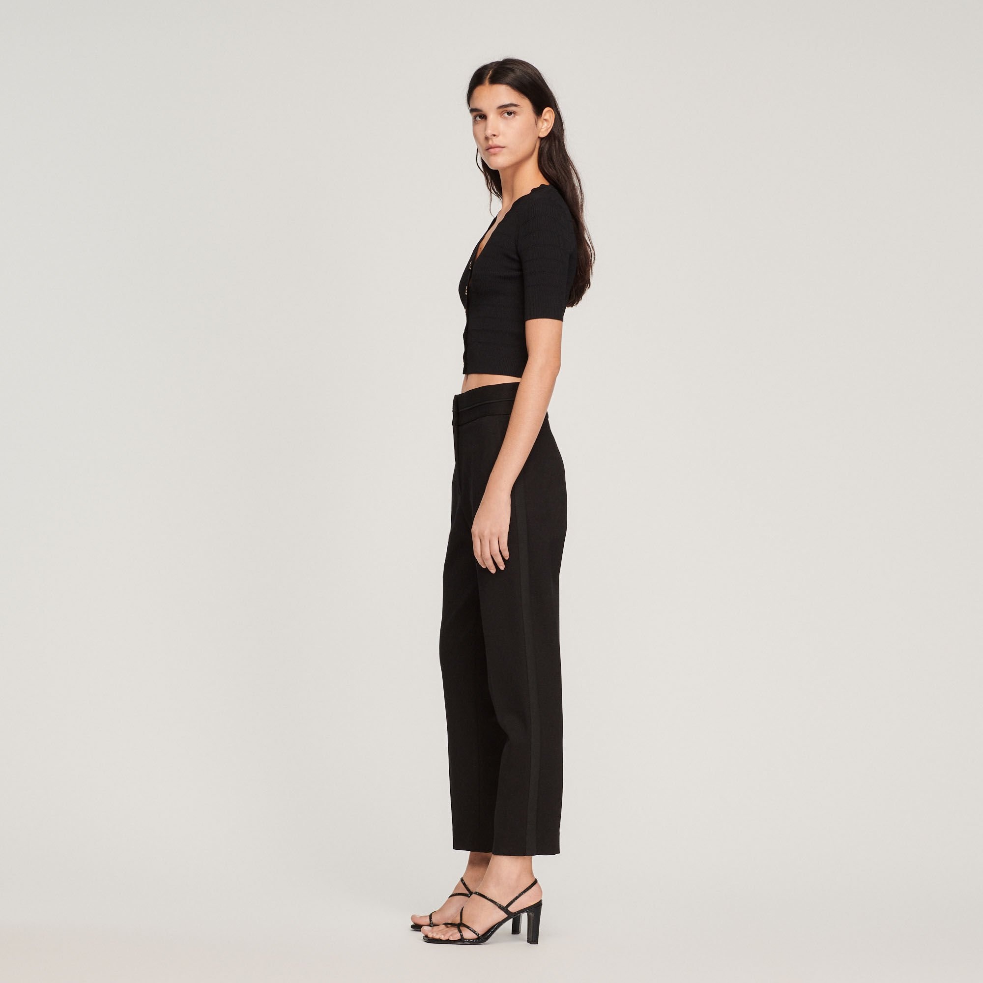 HIGH-WAISTED CLASSIC PANTS - 7