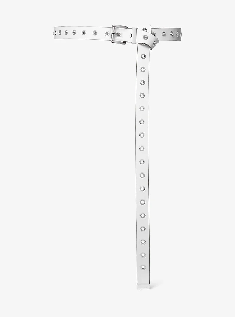 Grommeted Leather Belt - 1