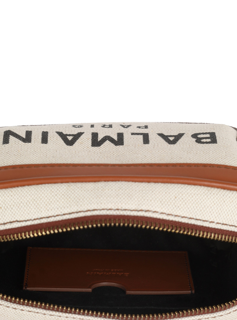 Canvas B-Army camera bag with  leather panels 5