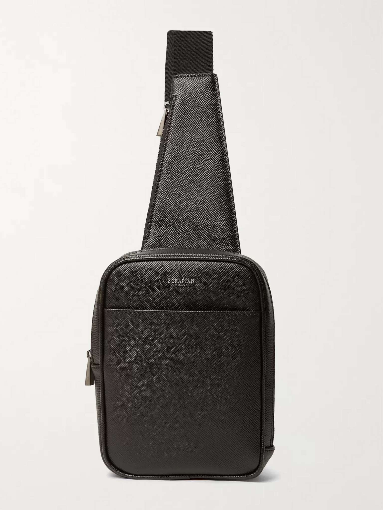 Cross-Grain Leather Backpack - 6