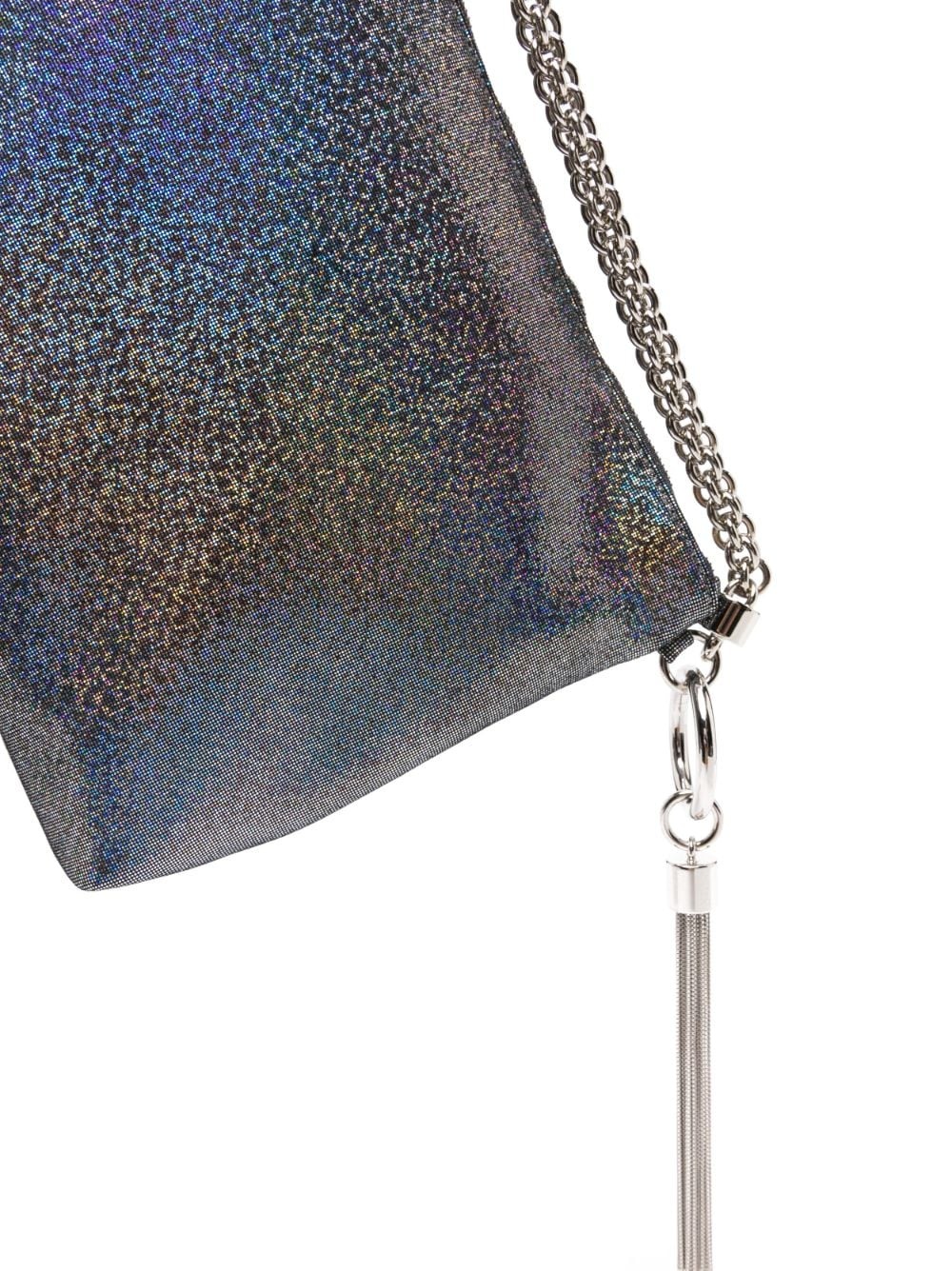 Callie metallic suede clutch - 4