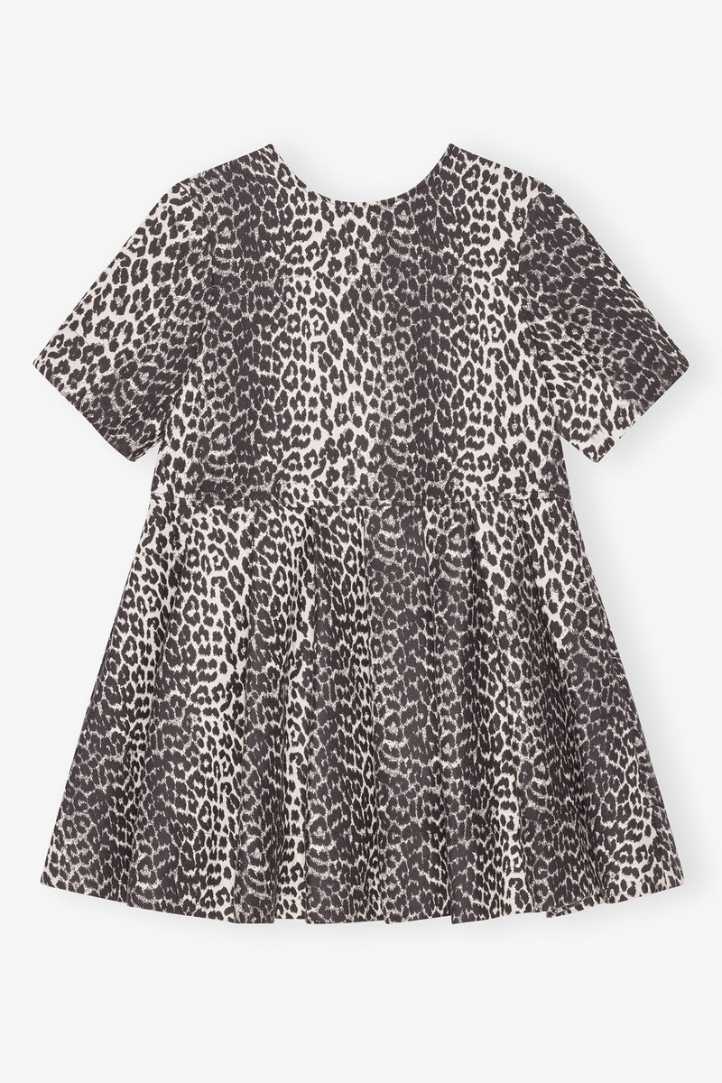 LEOPARD COTTON TWEED MINI DRESS 1