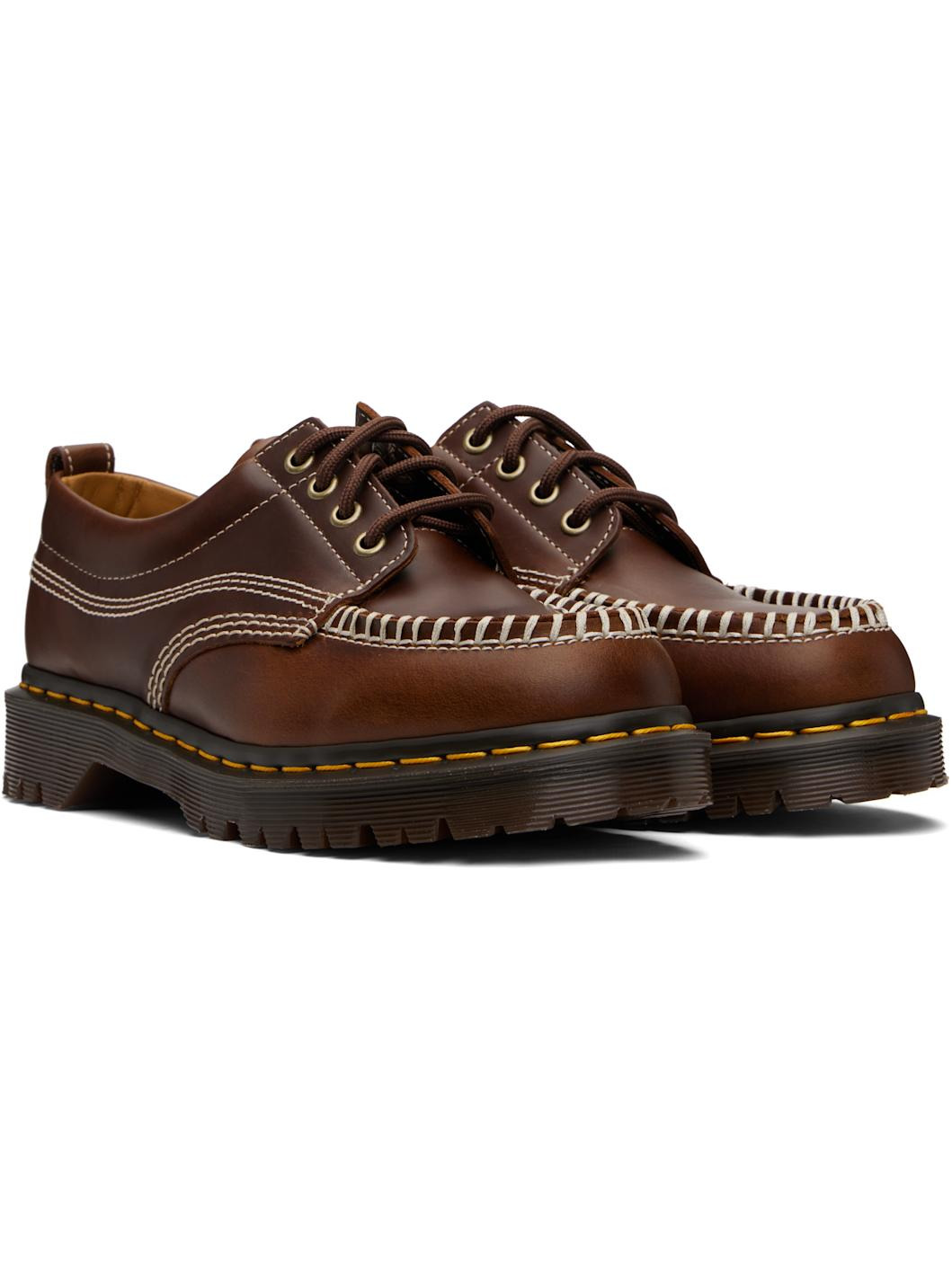 Brown Orleans Leather Lowell Derbys - 4