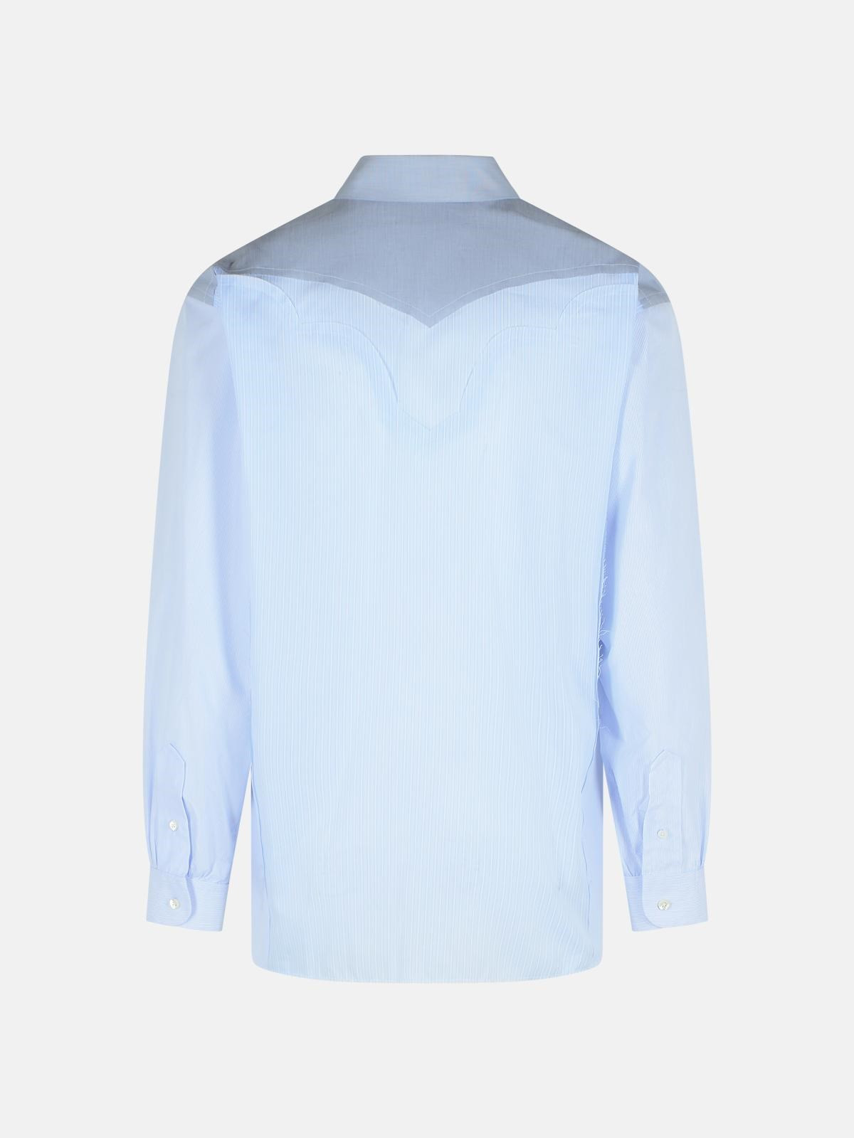 LIGHT BLUE COTTON SHIRT - 3