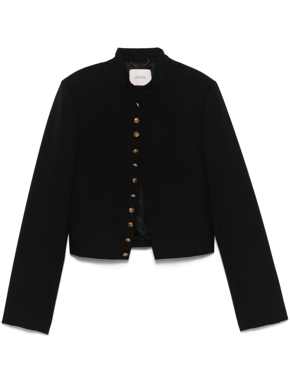 decorative button detail jacket - 1