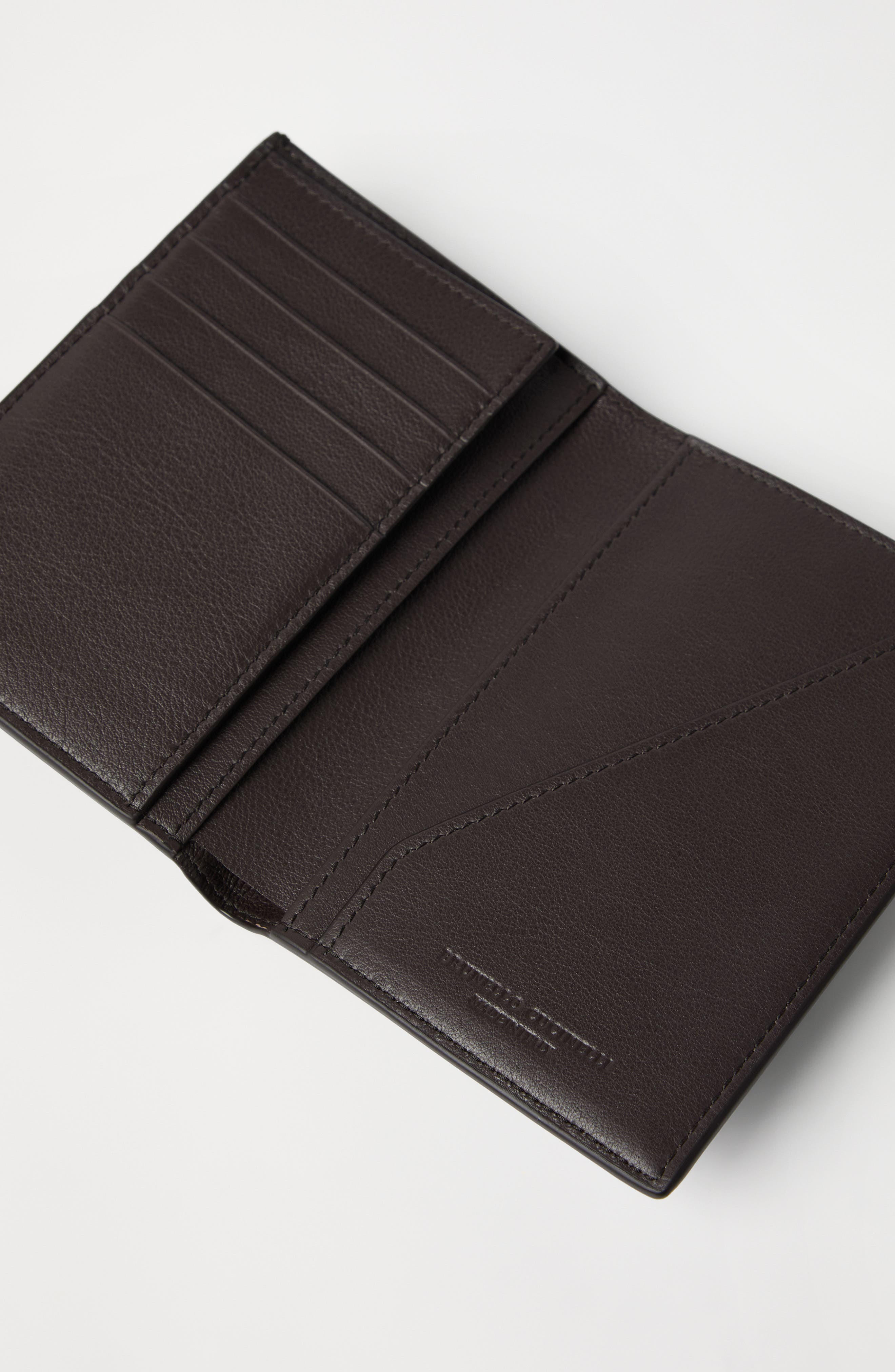Brunello Cucinelli Calfskin passport holder in Rust Brown at Nordstrom - 4