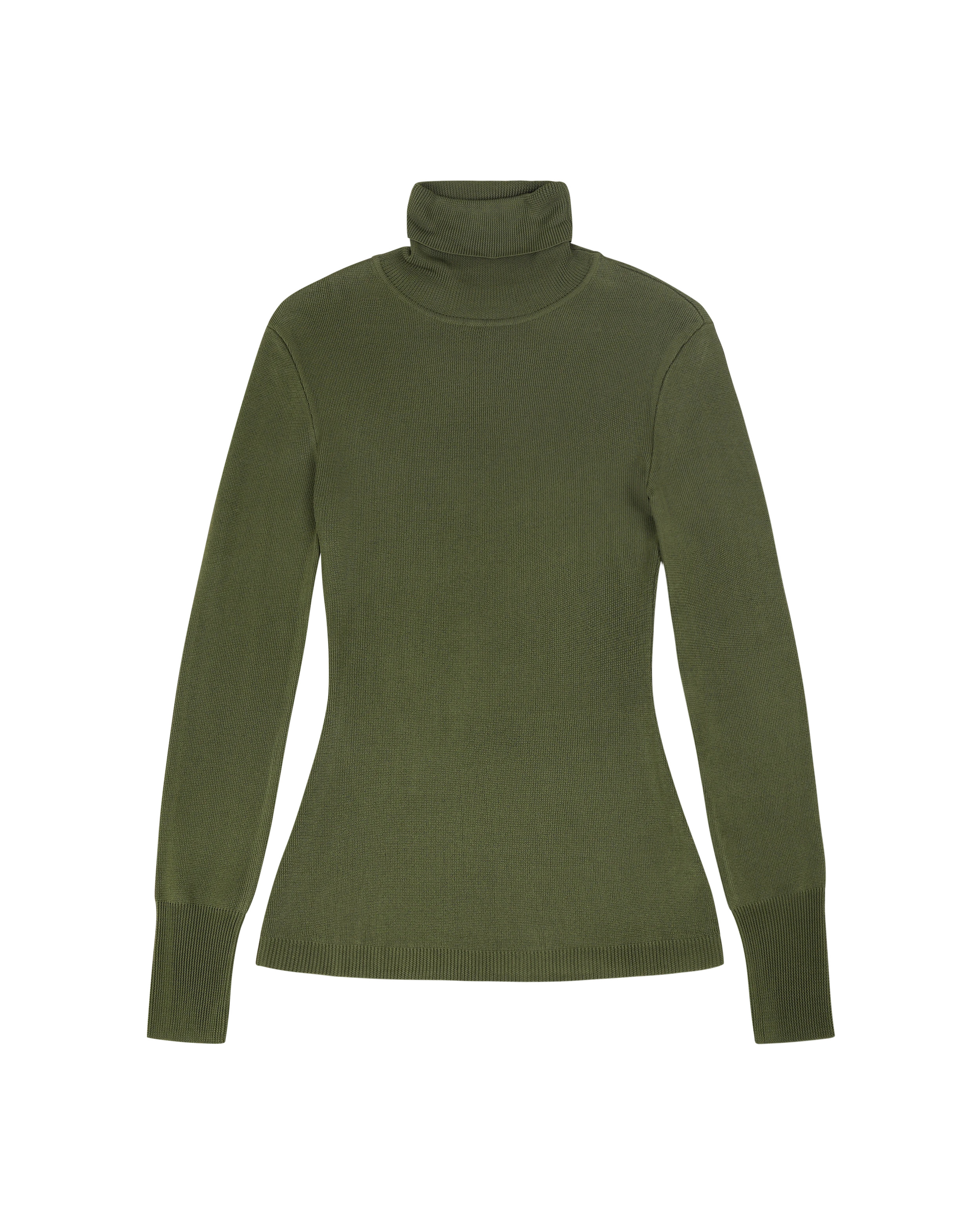 TURTLE NECK LONG SLEEVE MOSS - 5