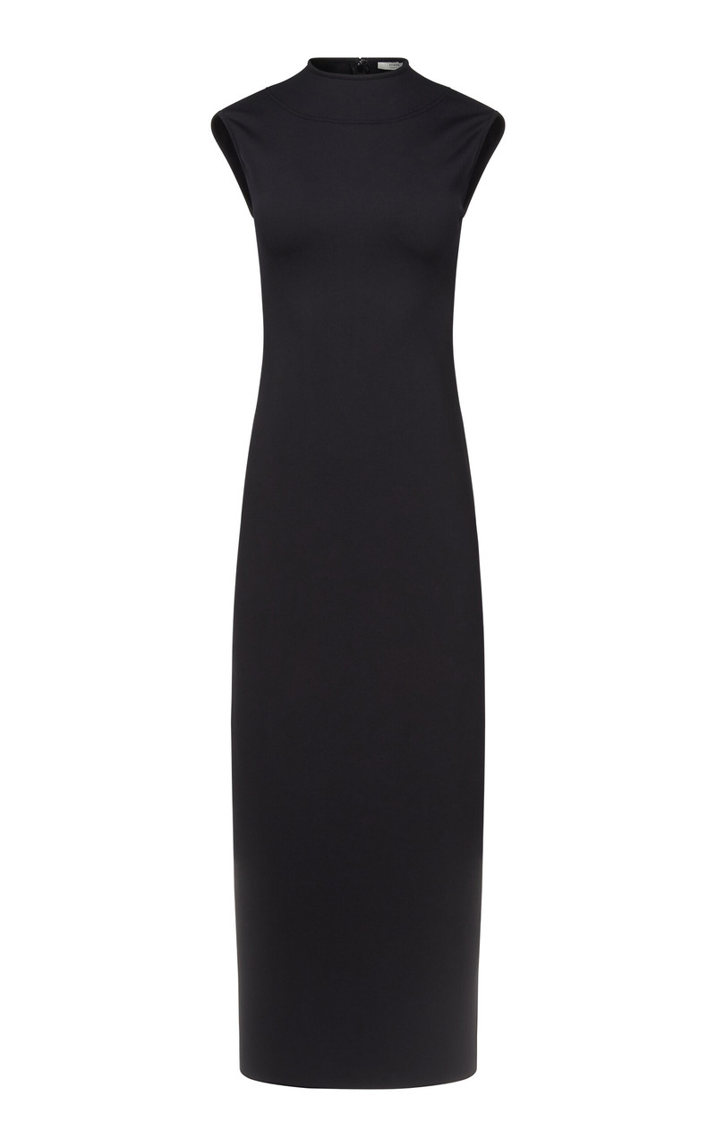 Aarvi Scuba Jersey Dress black 1