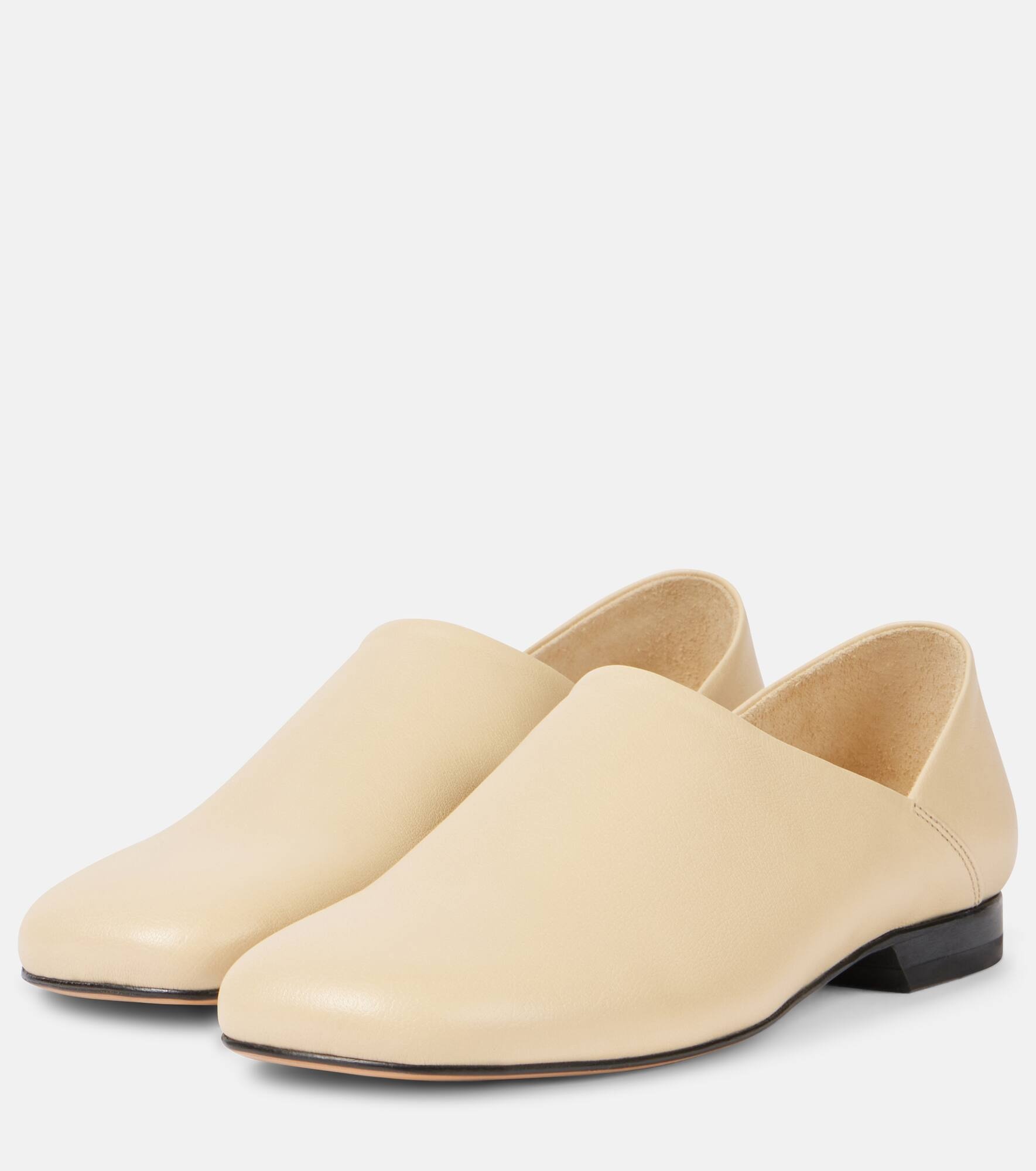 Convertible leather slip-on shoes - 4