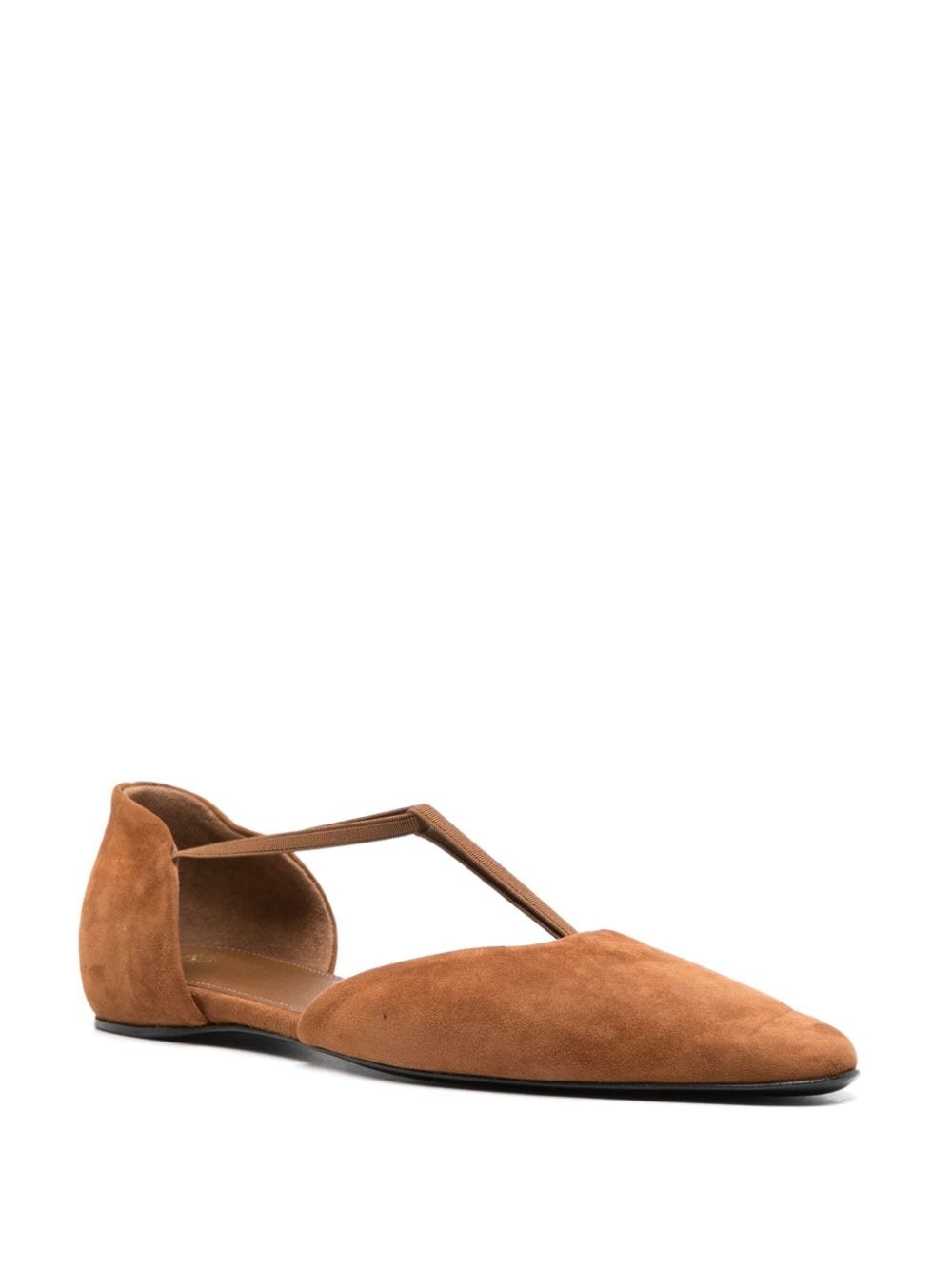 The T-Strap suede ballerina shoes - 2