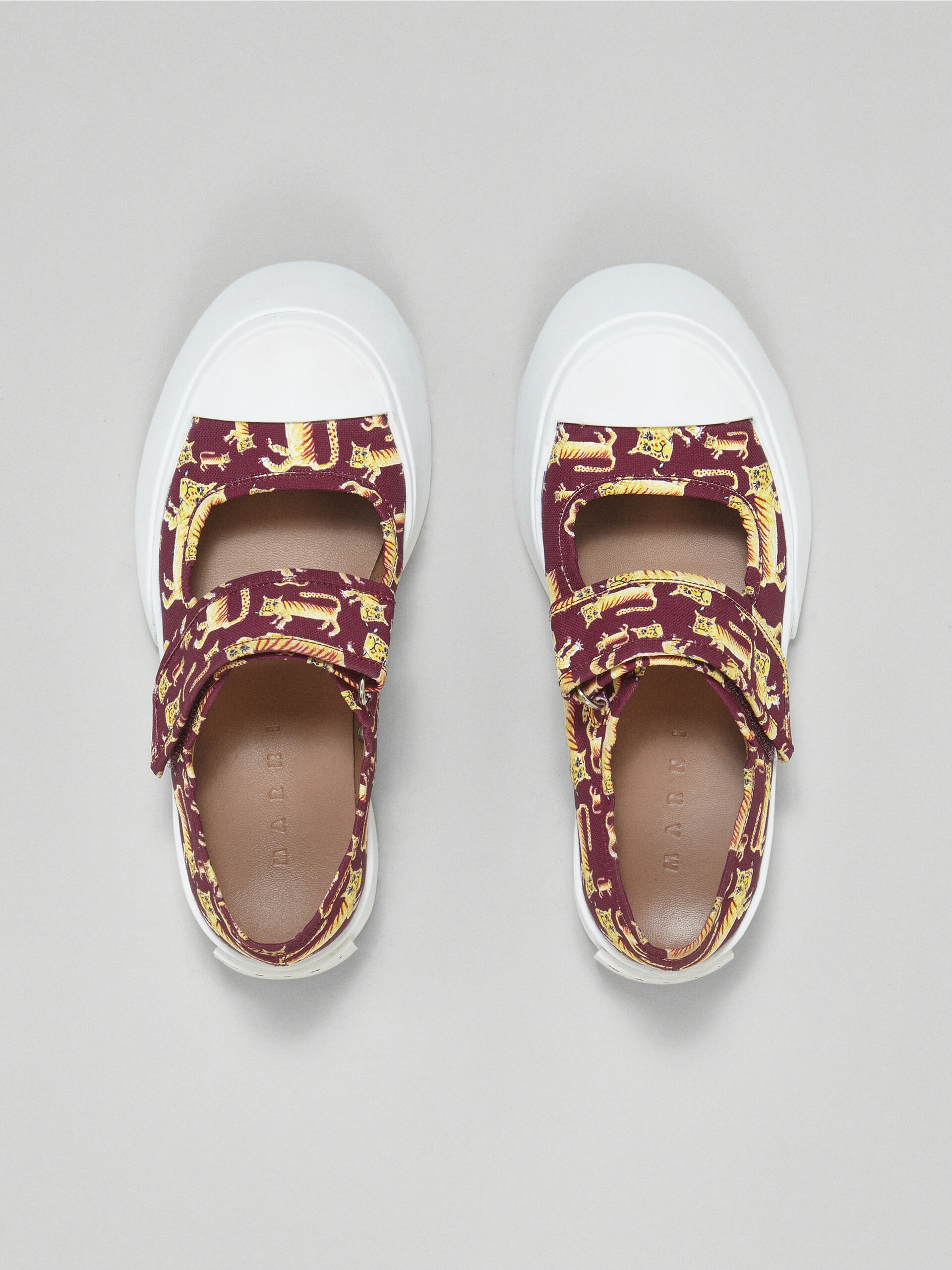 TIGER PRINT CANVAS PABLO MARY-JANE SNEAKER - 4