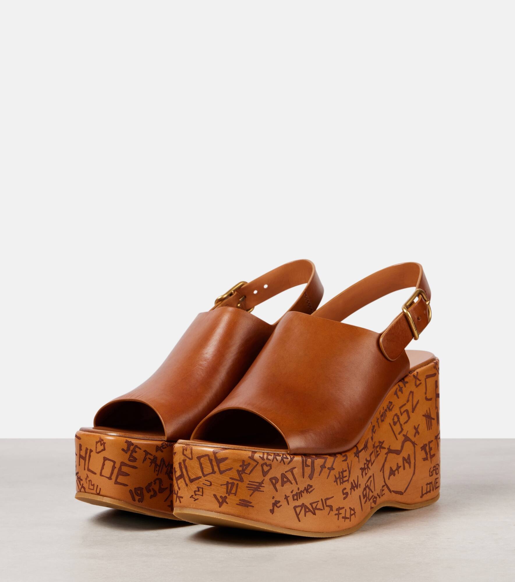 Maxime leather wedges - 4