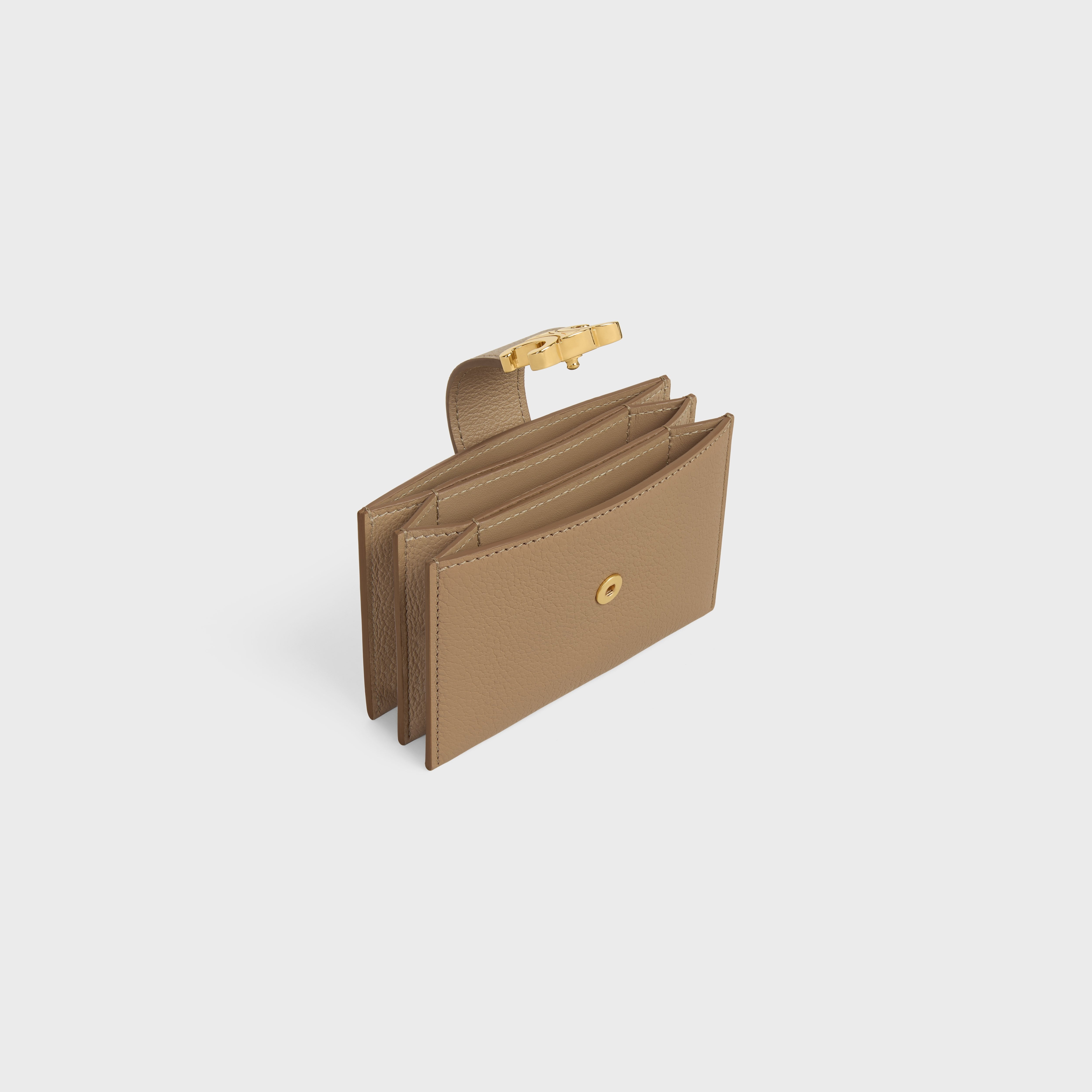 ACCORDEON CARD HOLDER IN SUPPLE GRAINED CALFSKIN - 4