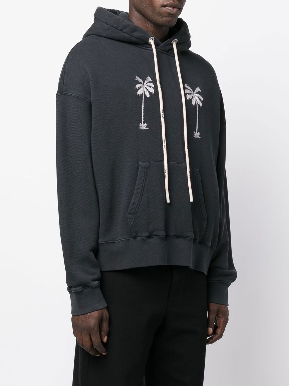 graphic-print cotton hoodie - 3