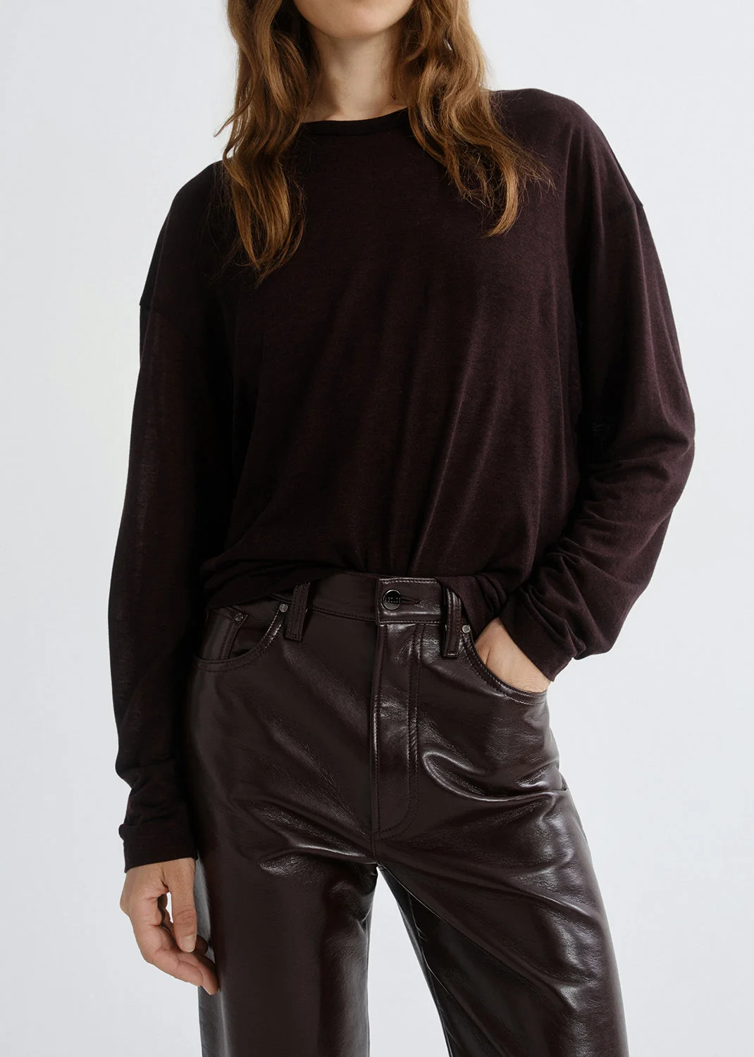 SASHA TEE (TENCEL JERSEY) IN RISTRETTO - 1