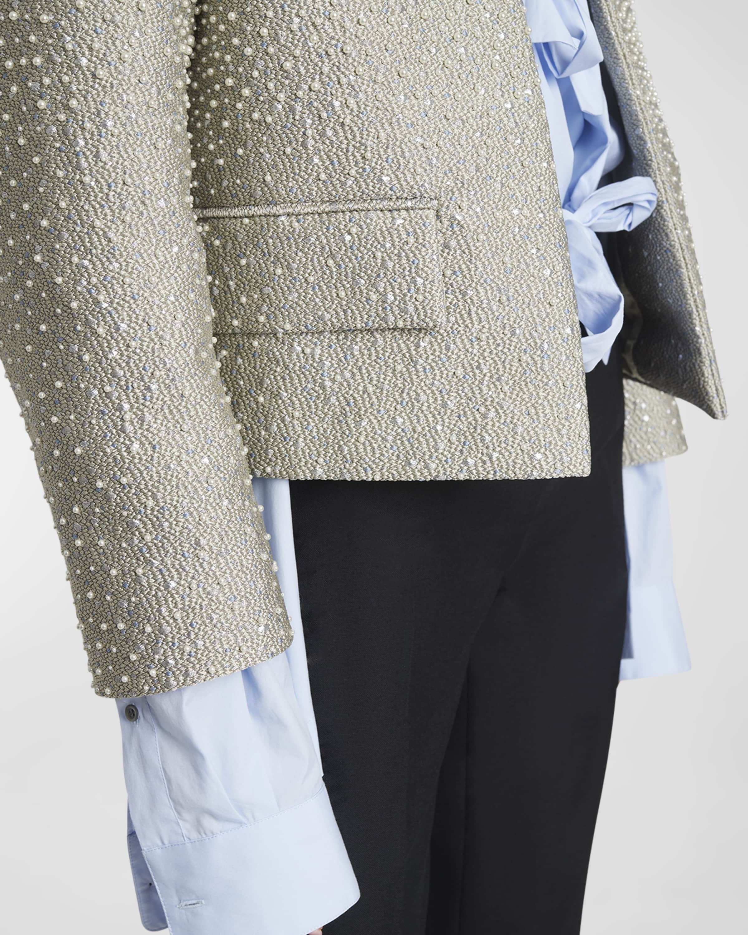 【25SS NEW】DRIES VAN NOTEN_women/ Vonda 装飾付きジャケット Dries Van Noten Vonda Embellished Short Jacket