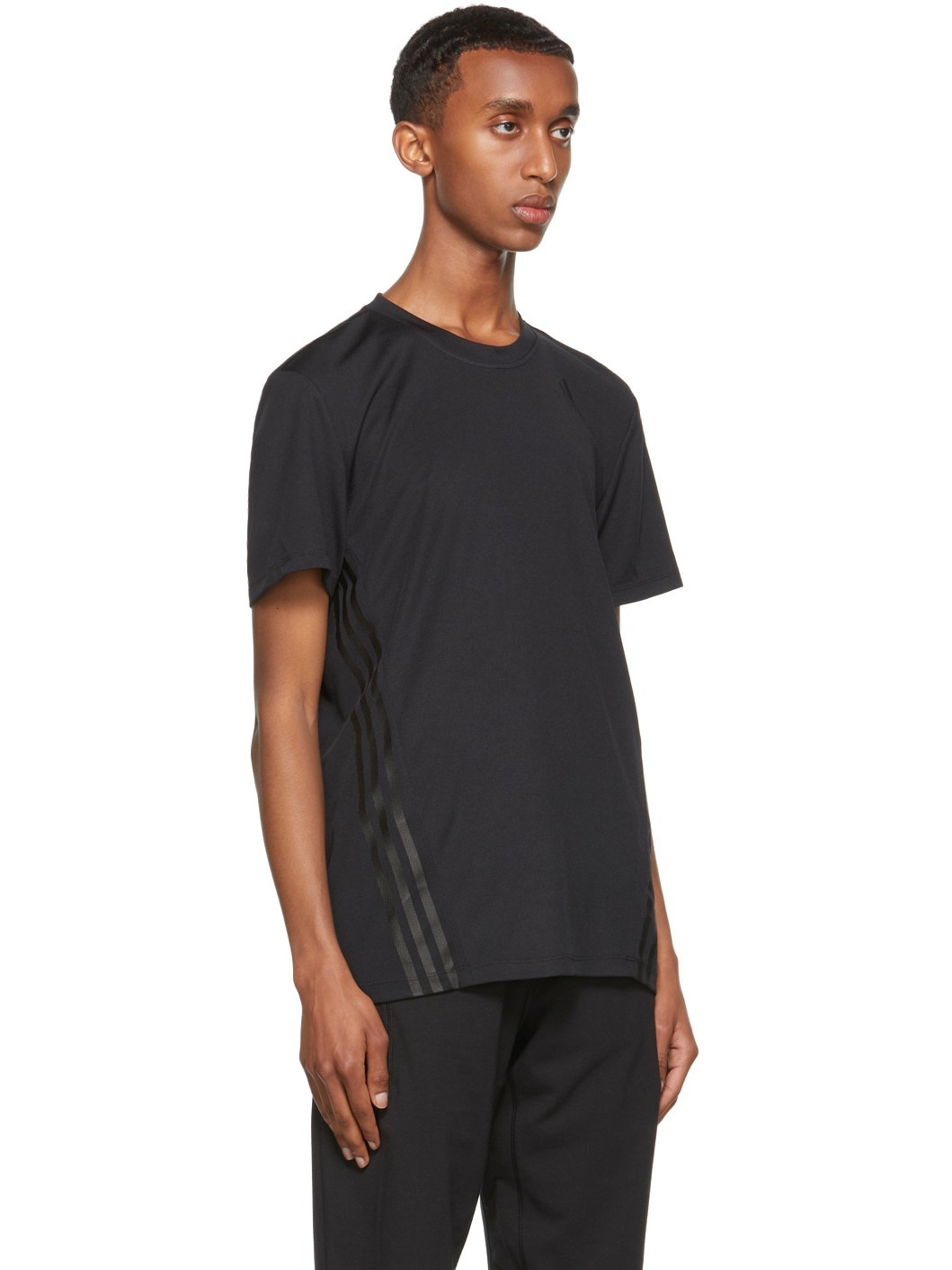 Black AEROREADY 3-Stripes T-Shirt - 2