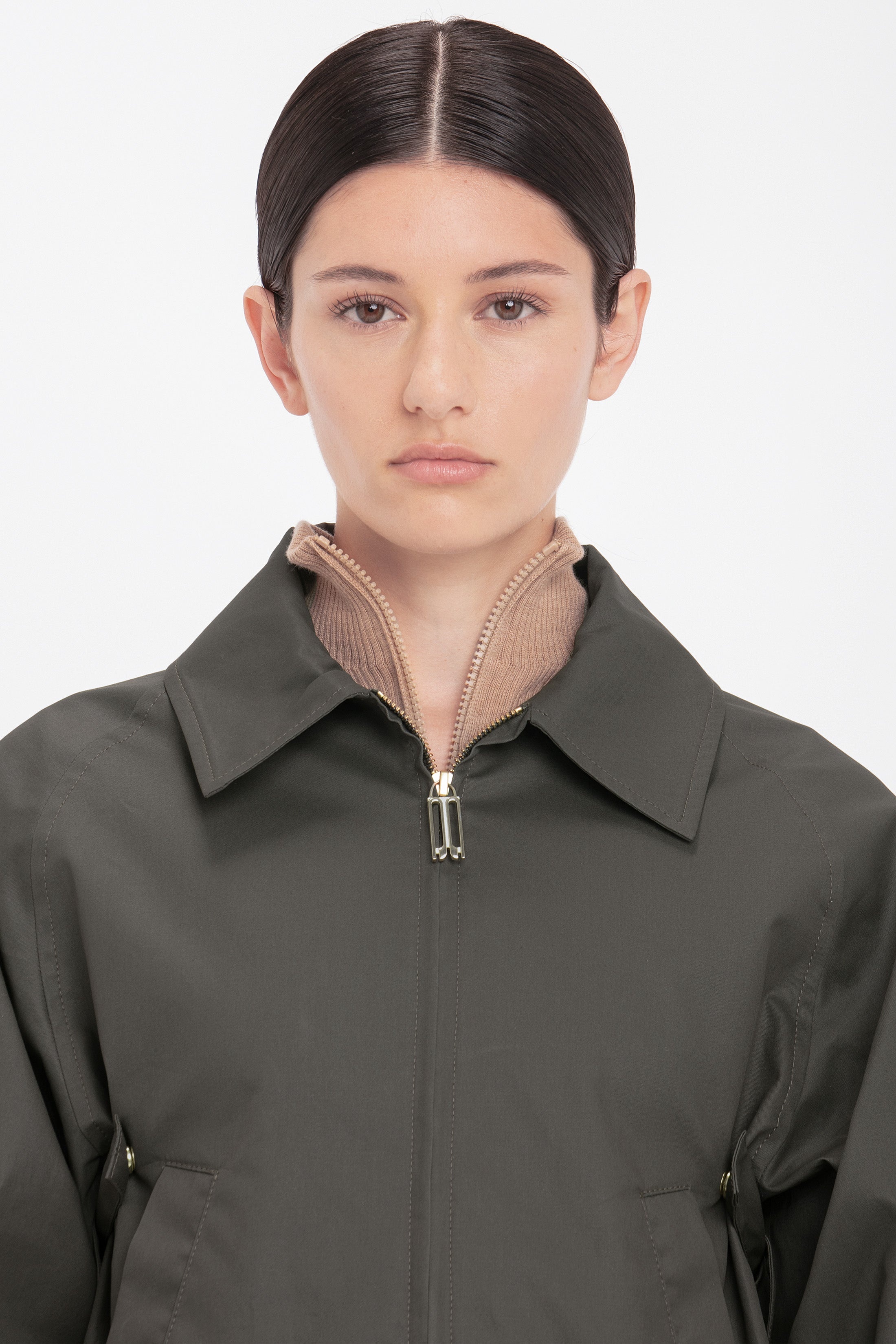 Harrington Bomber Jacket In Khaki - 5