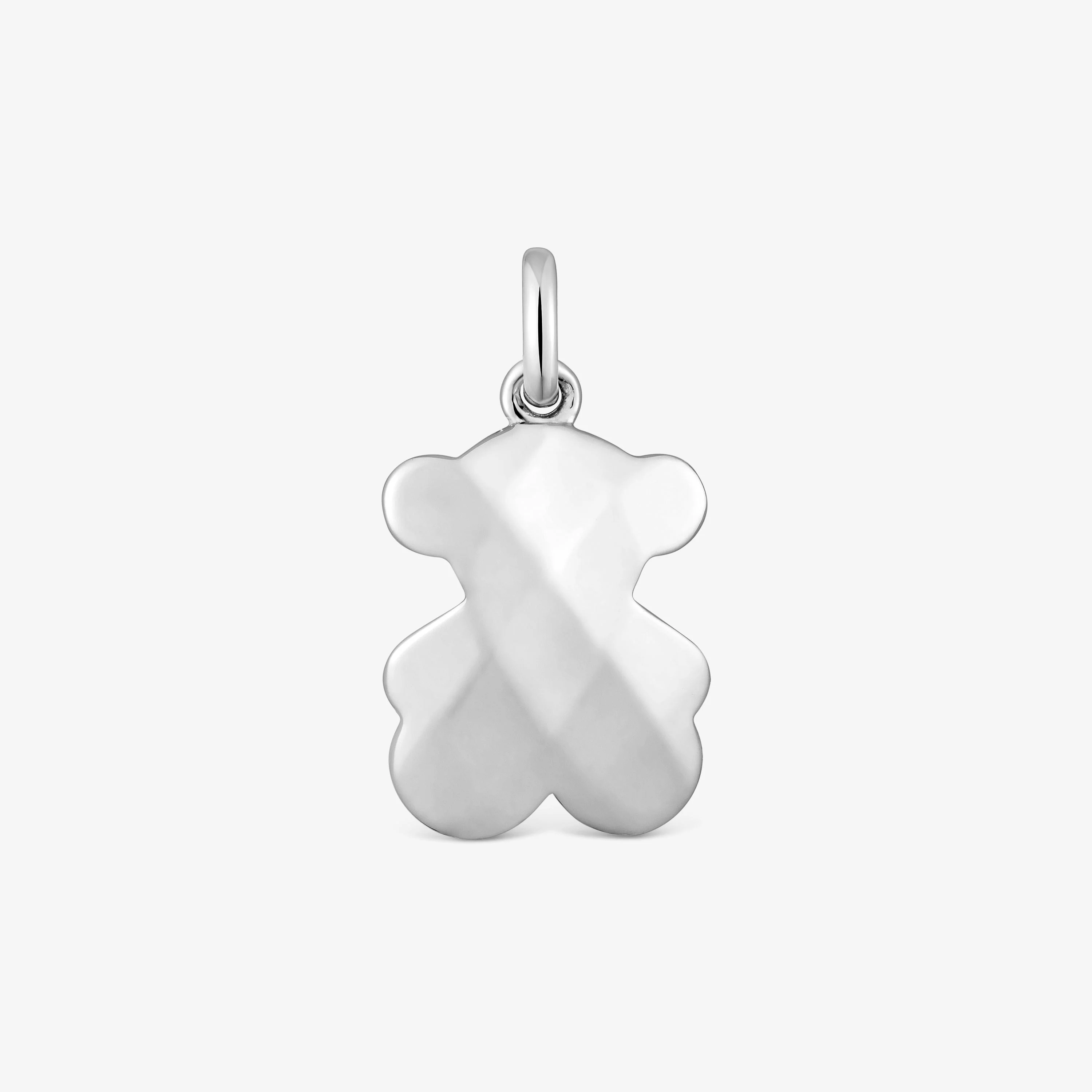 Silver bear Pendant Icon Metal - 1