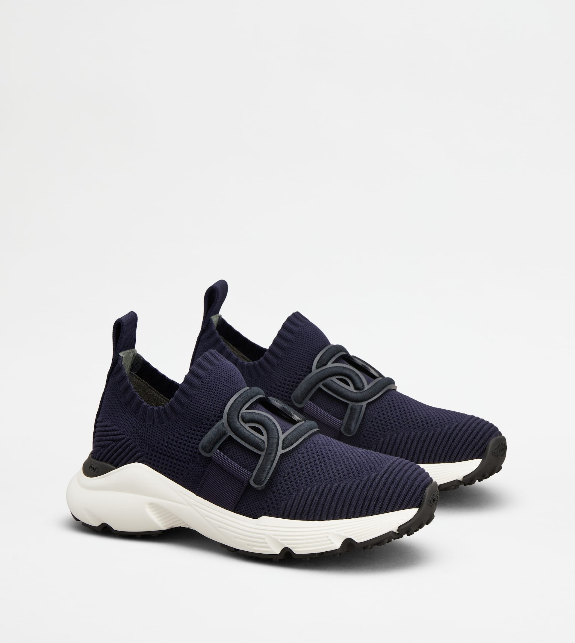 KATE SLIP-ON SNEAKERS IN FABRIC - BLUE - 3