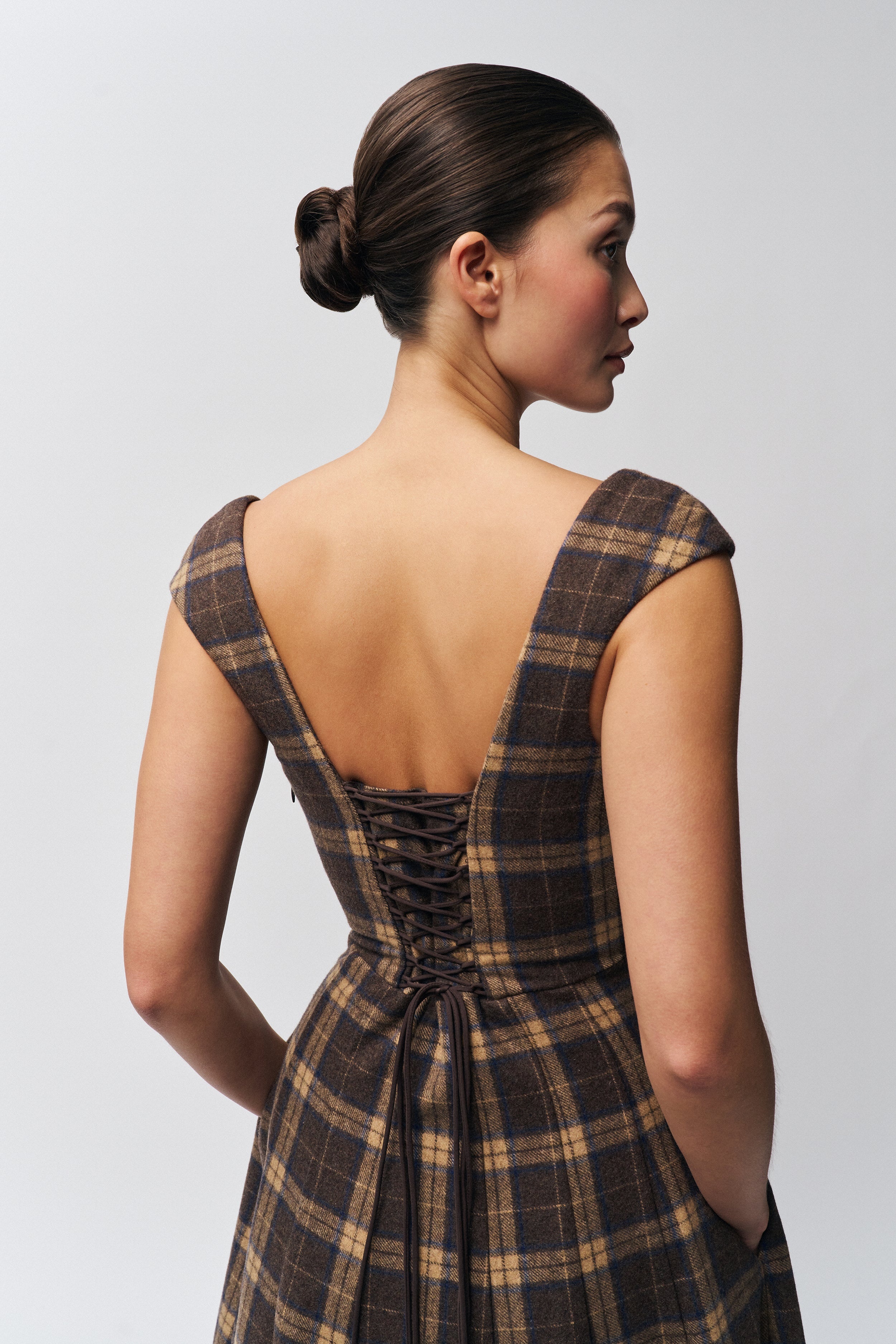 LEILA TARTAN DRESS - 8
