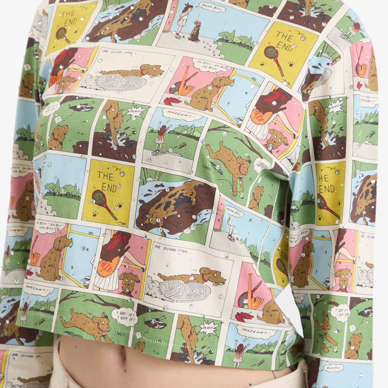 Bode Comic Strip Long Sleeve Top - 5