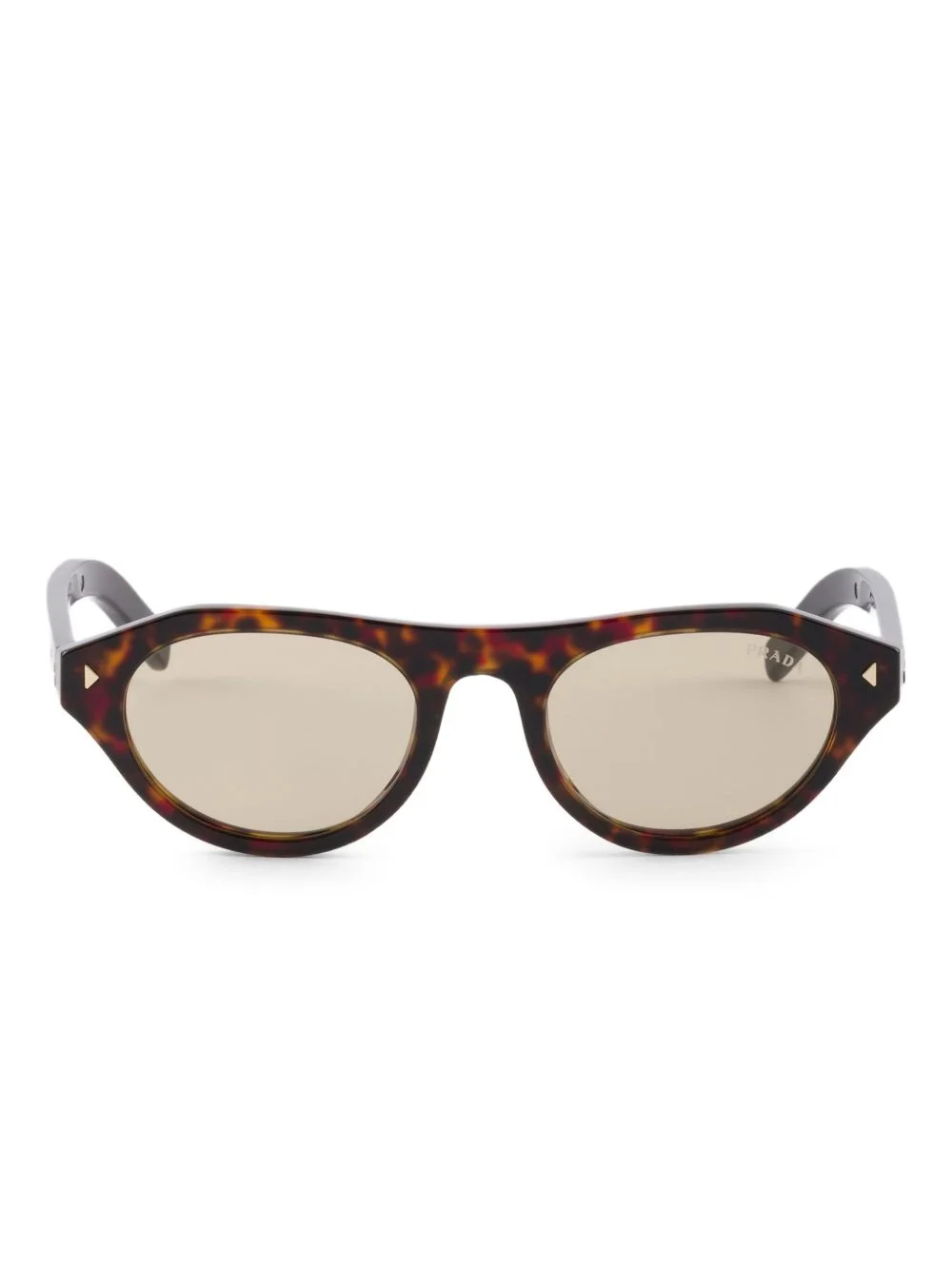 oval-frame sunglasses - 1