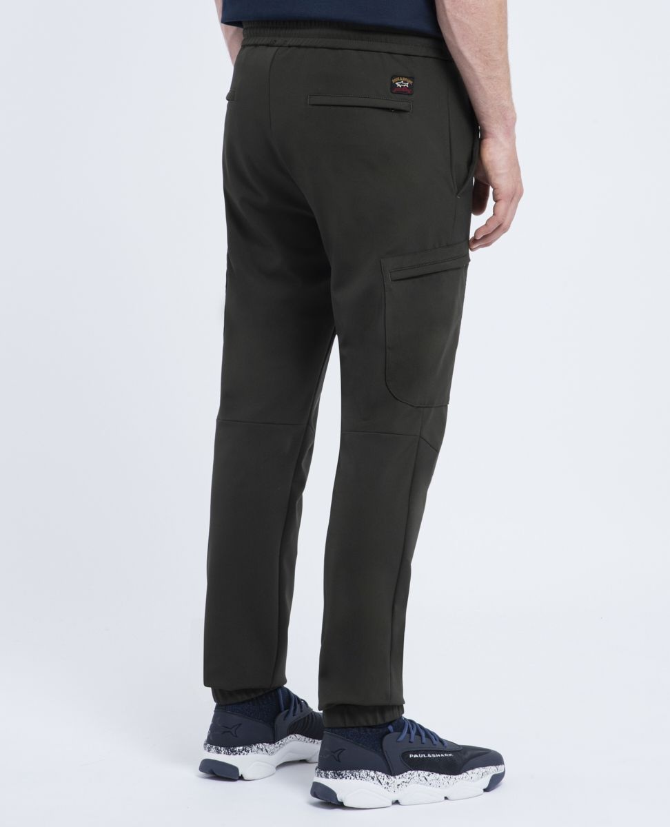 Stretch nylon Cargo Trousers with drawstring - 4