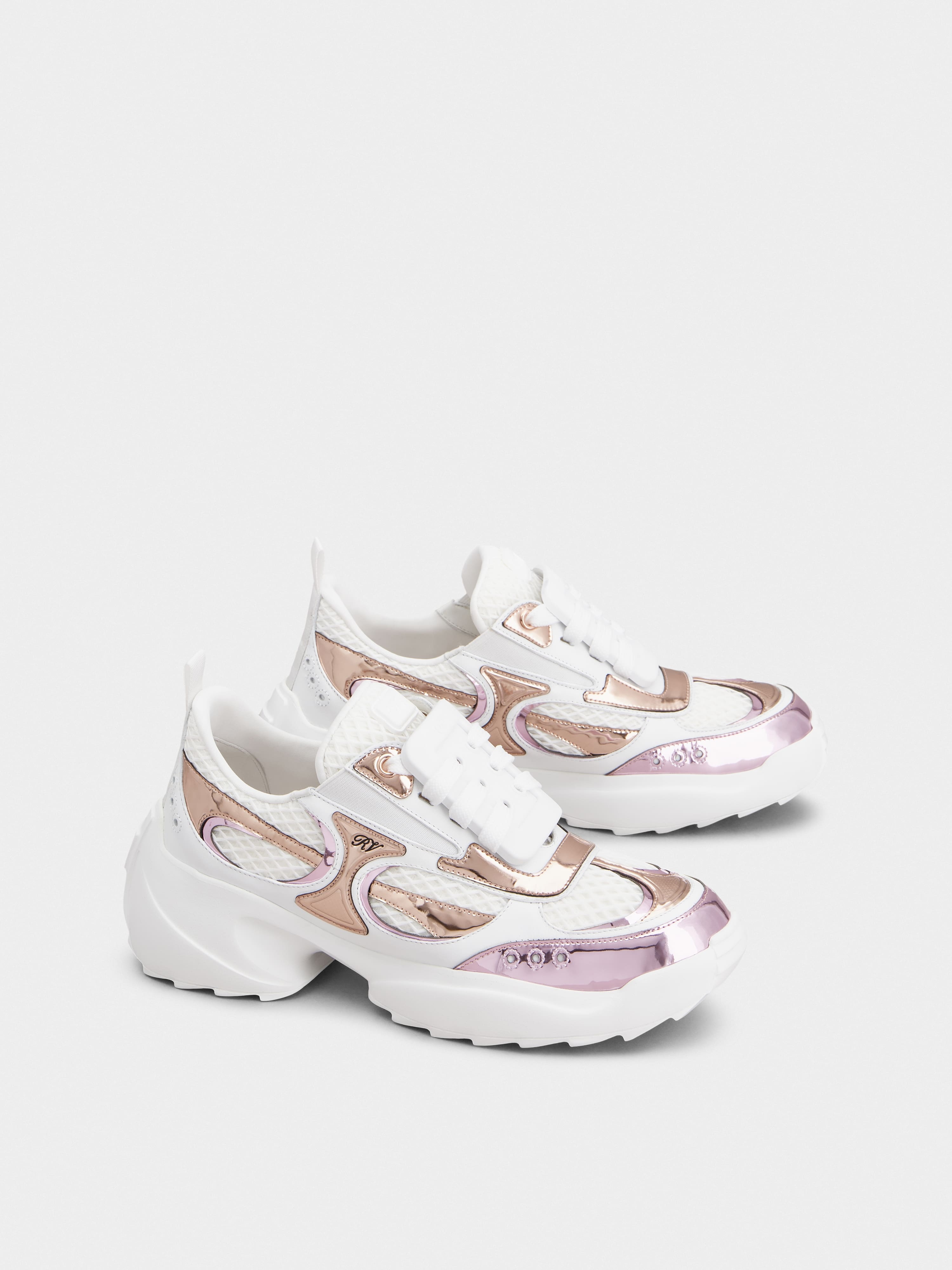 Viv' on the Run Sneakers in leather and fabric - 2