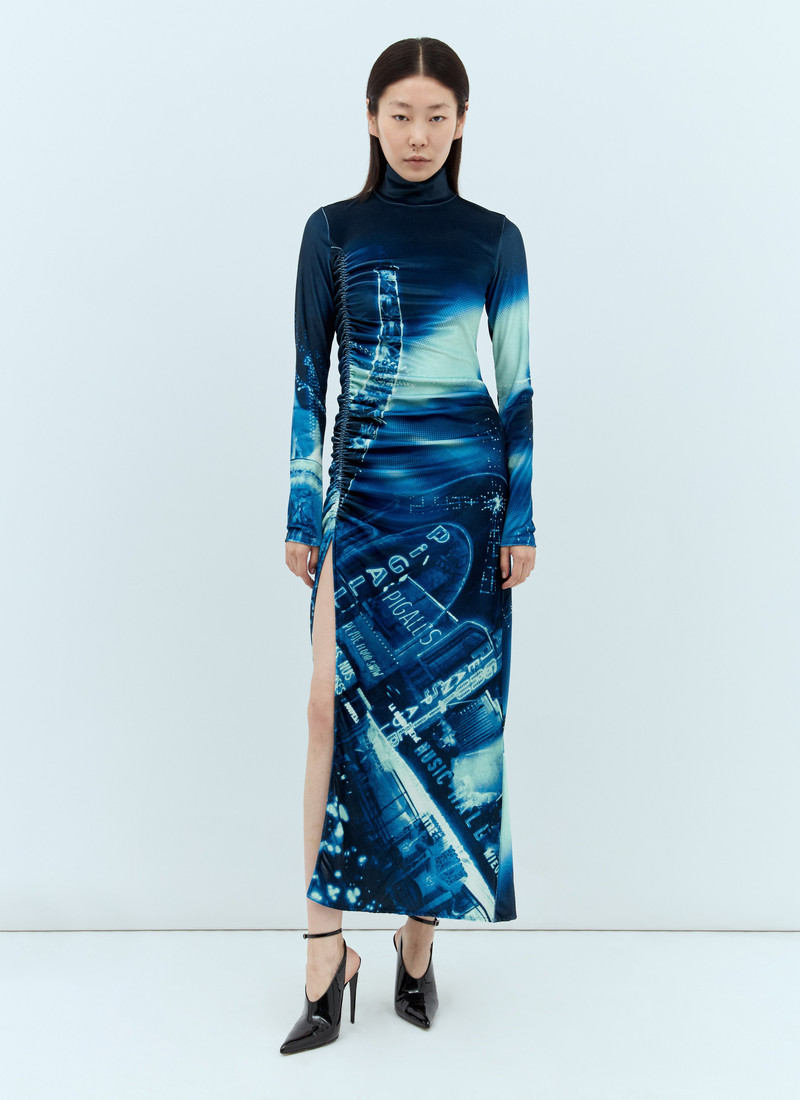 Jean Paul Gaultier Women Pigalle Gathered Velvet Dress - 1