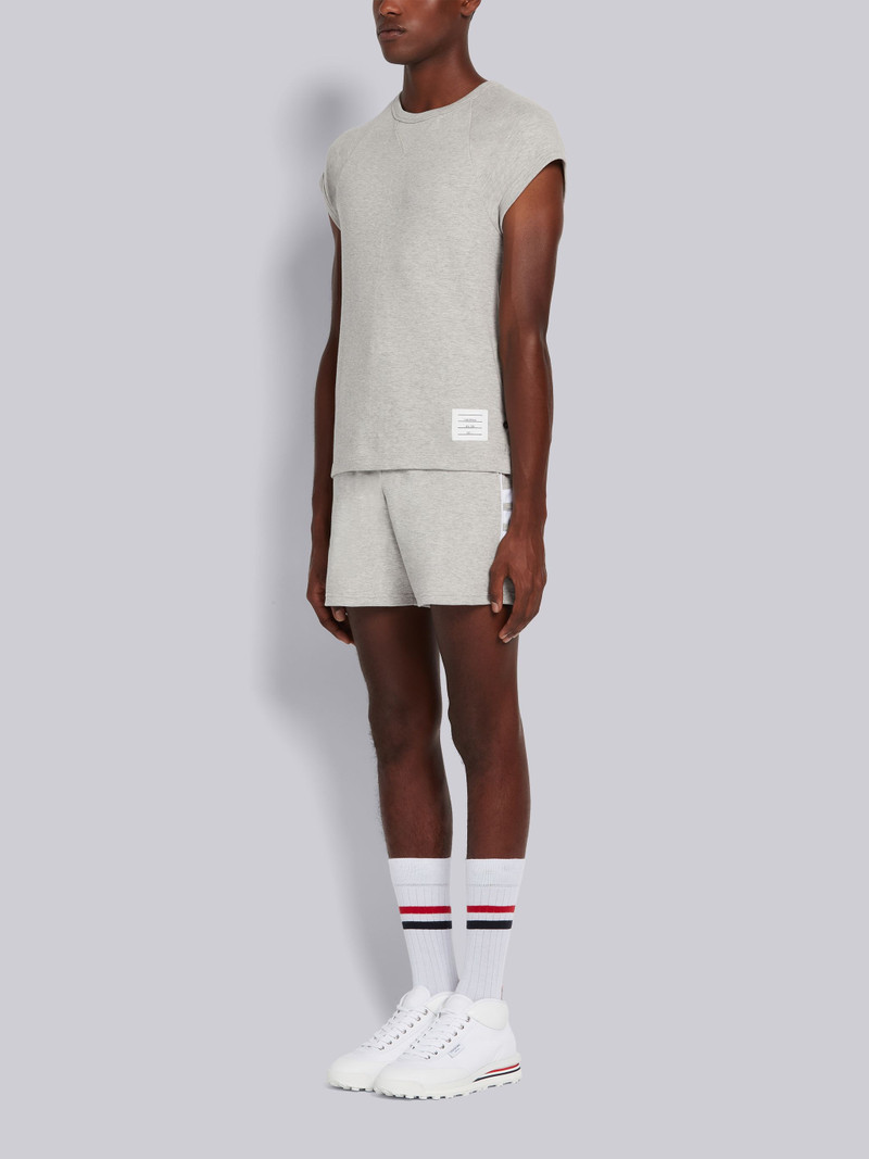 White Cotton Canvas Interlock Tech Runner Rugby Trainer 6