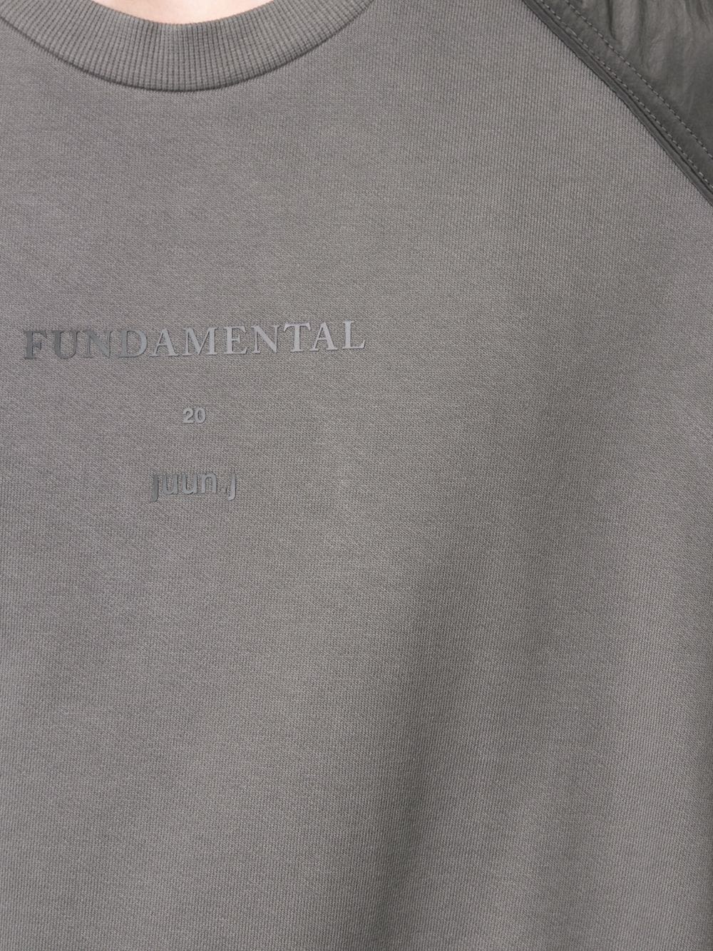 Fundamental satin-panel sweatshirt  - 5